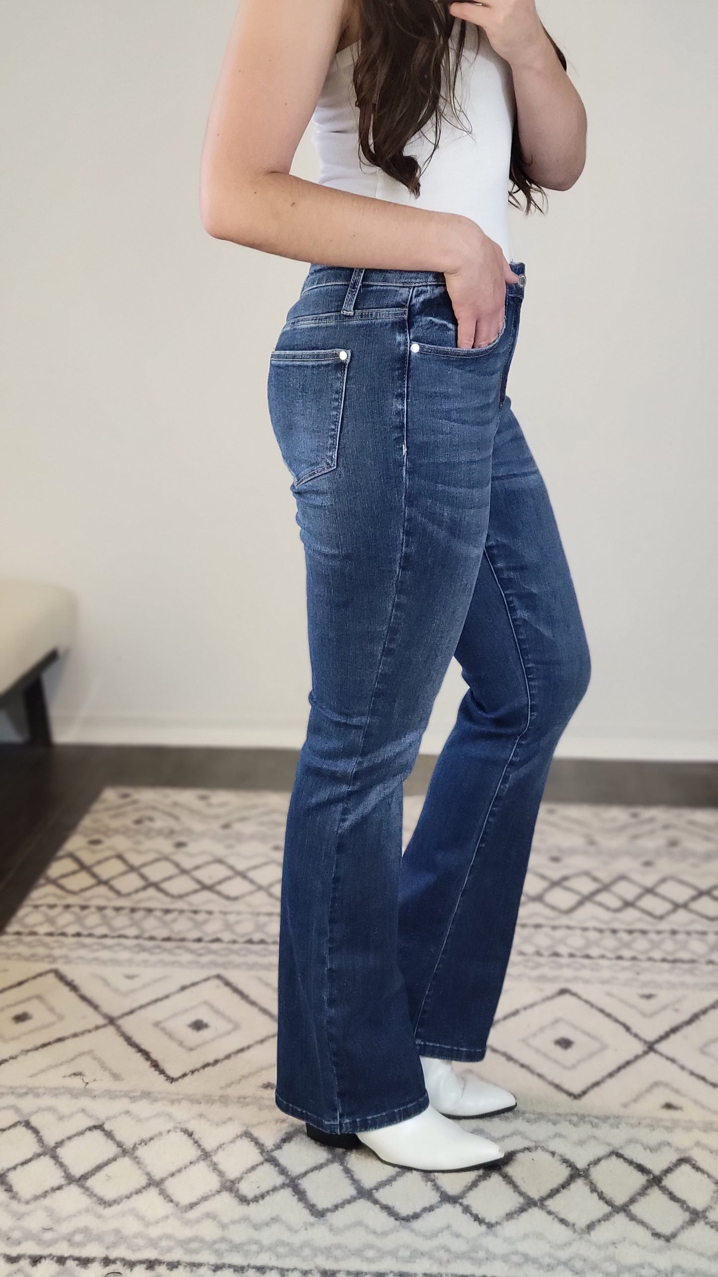Judy Blue Mid Rise Non Distressed Classic Bootcut “Jody”