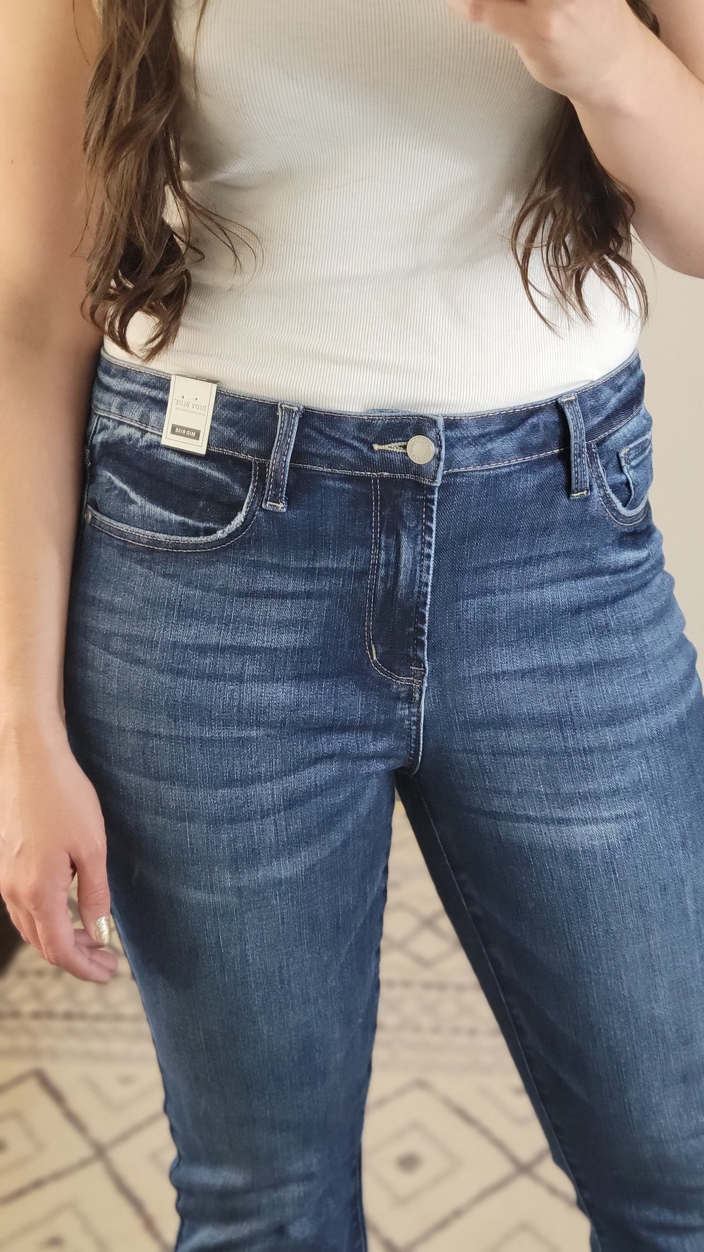 Judy Blue Mid Rise Non Distressed Classic Bootcut “Jody”
