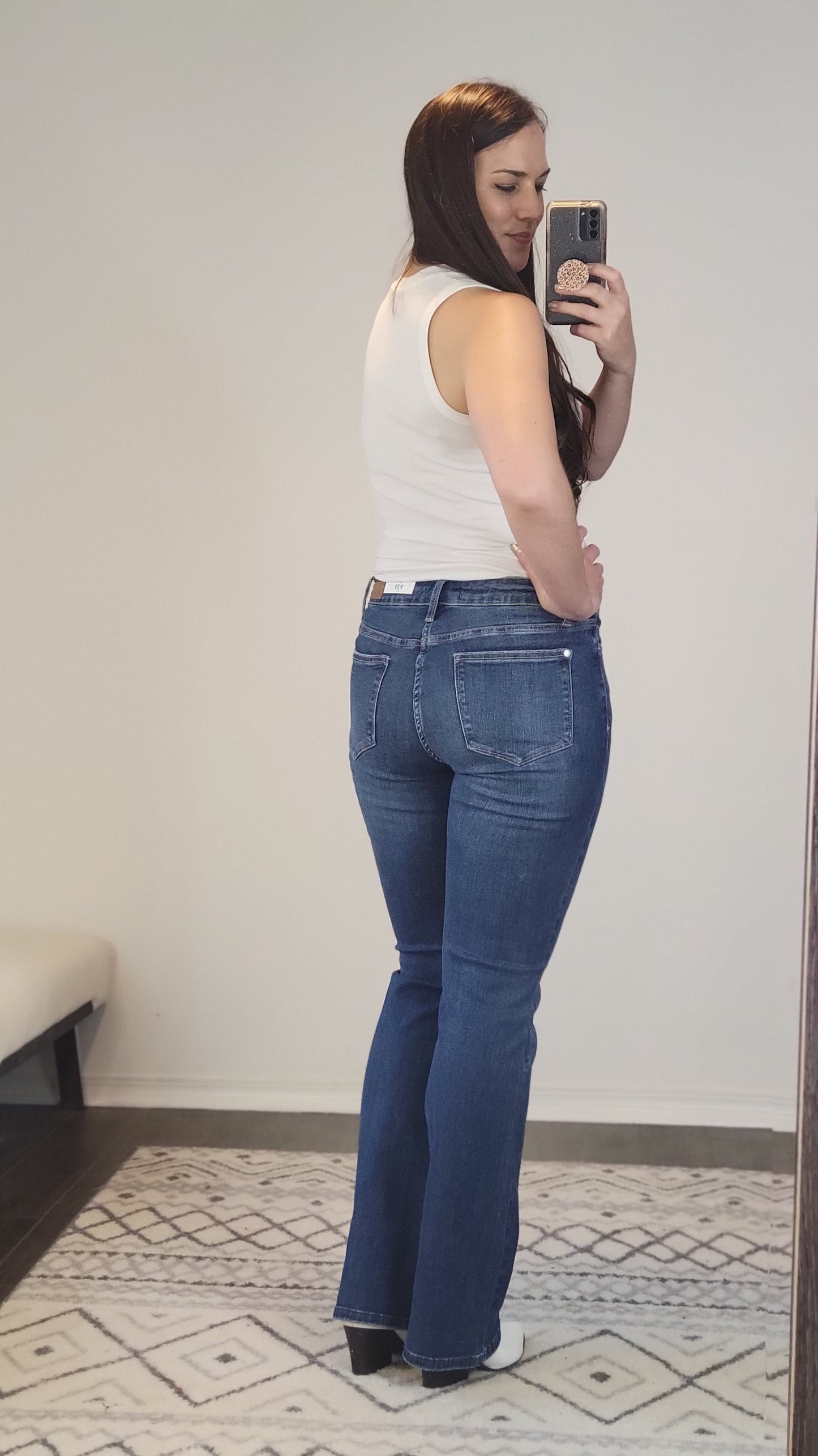 Judy Blue Mid Rise Non Distressed Classic Bootcut “Jody”