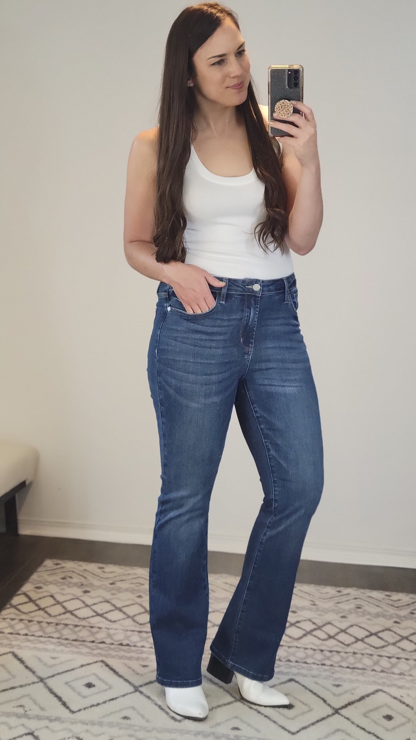 Judy Blue Mid Rise Non Distressed Classic Bootcut “Jody”