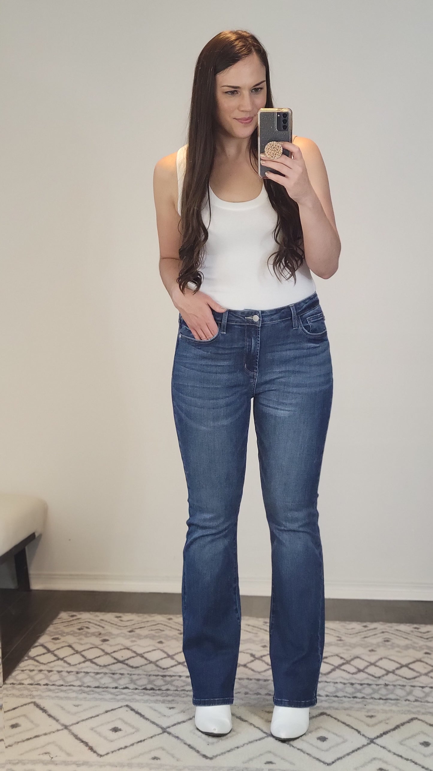 Judy Blue Mid Rise Non Distressed Classic Bootcut “Jody”