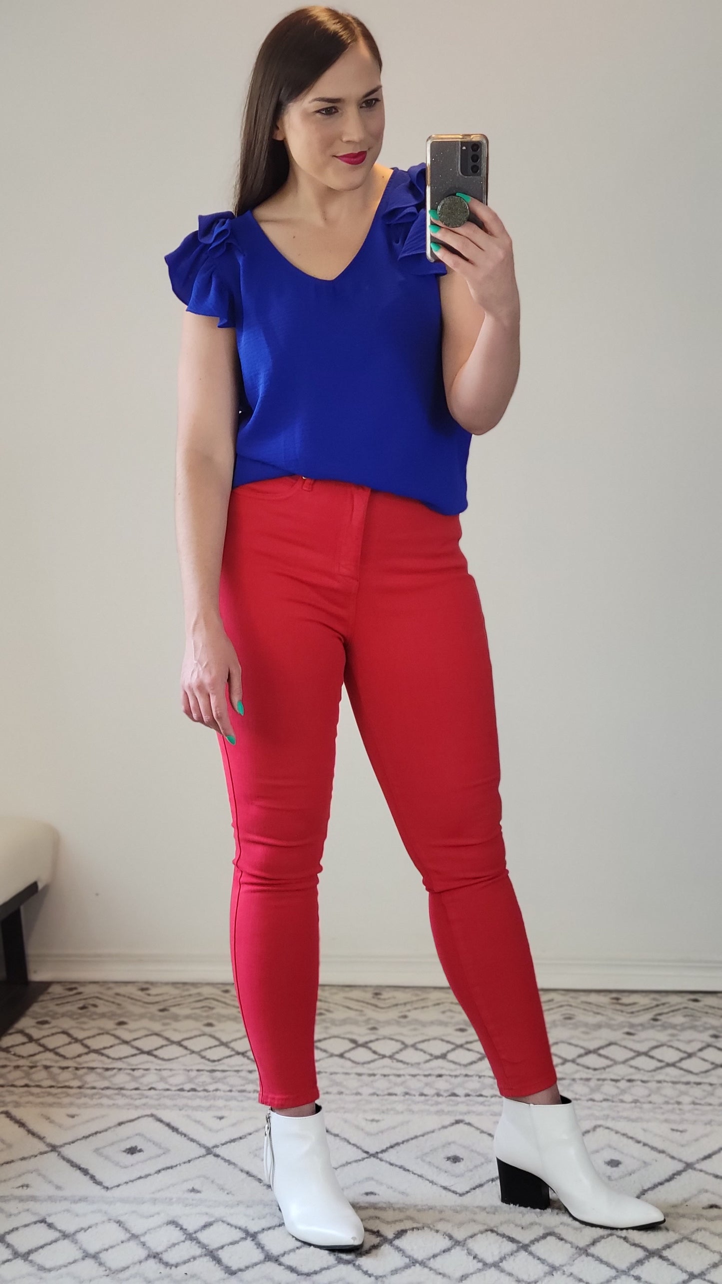 Royal Blue Airflow Top "Aly"