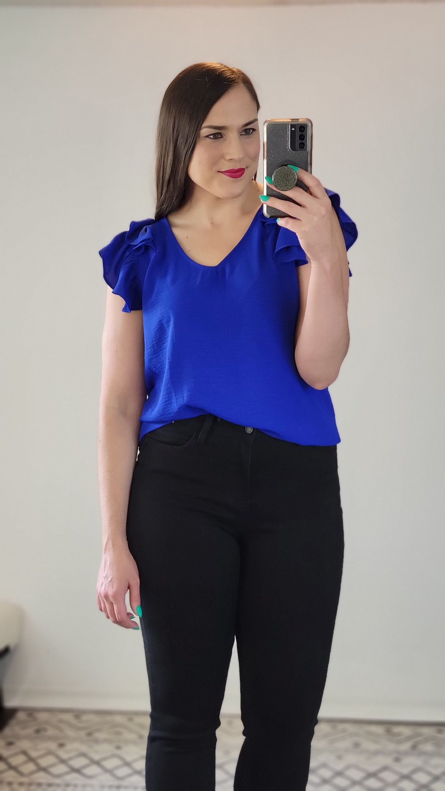 Royal Blue Airflow Top "Aly"