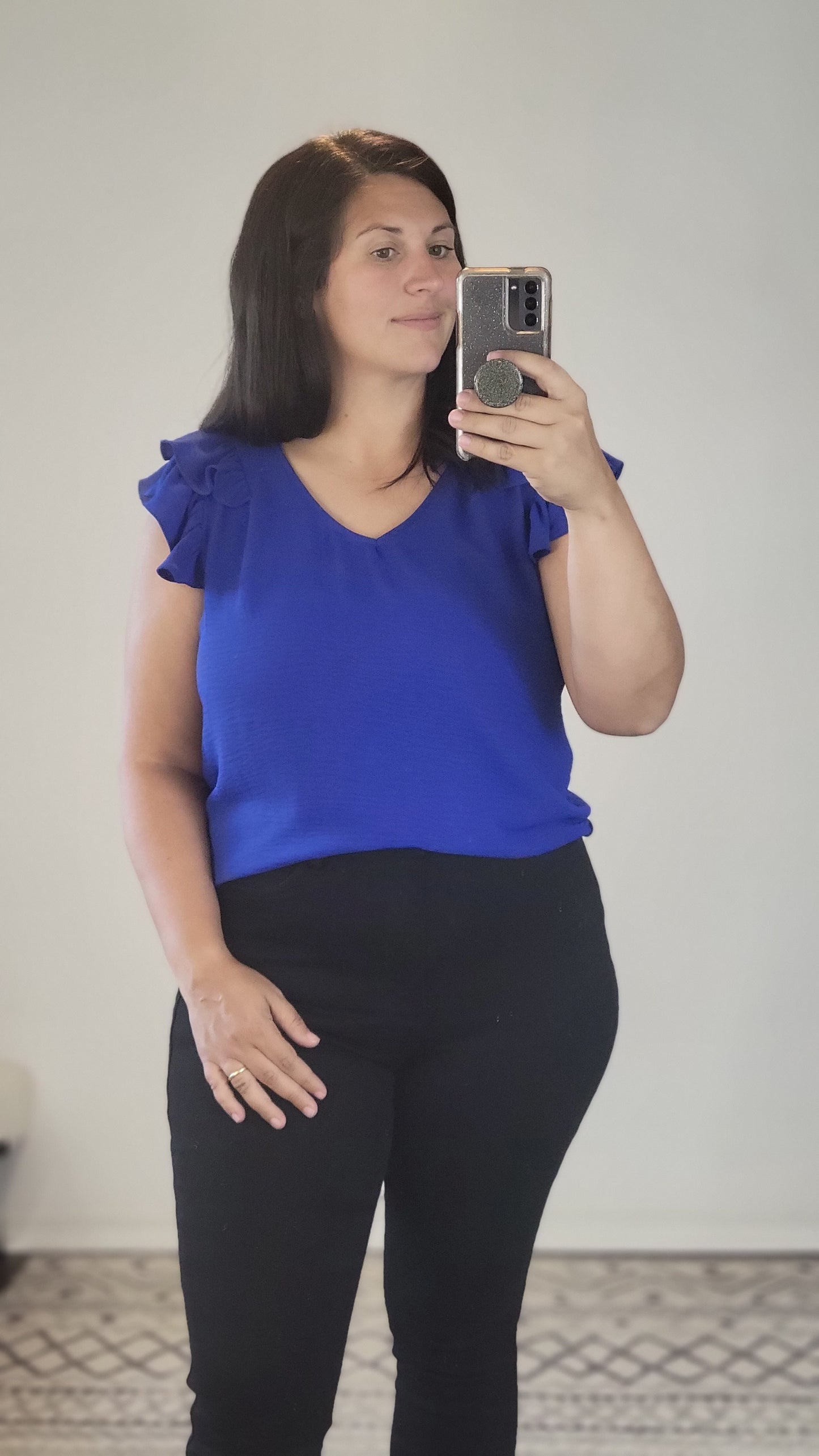 Royal Blue Airflow Top "Aly"