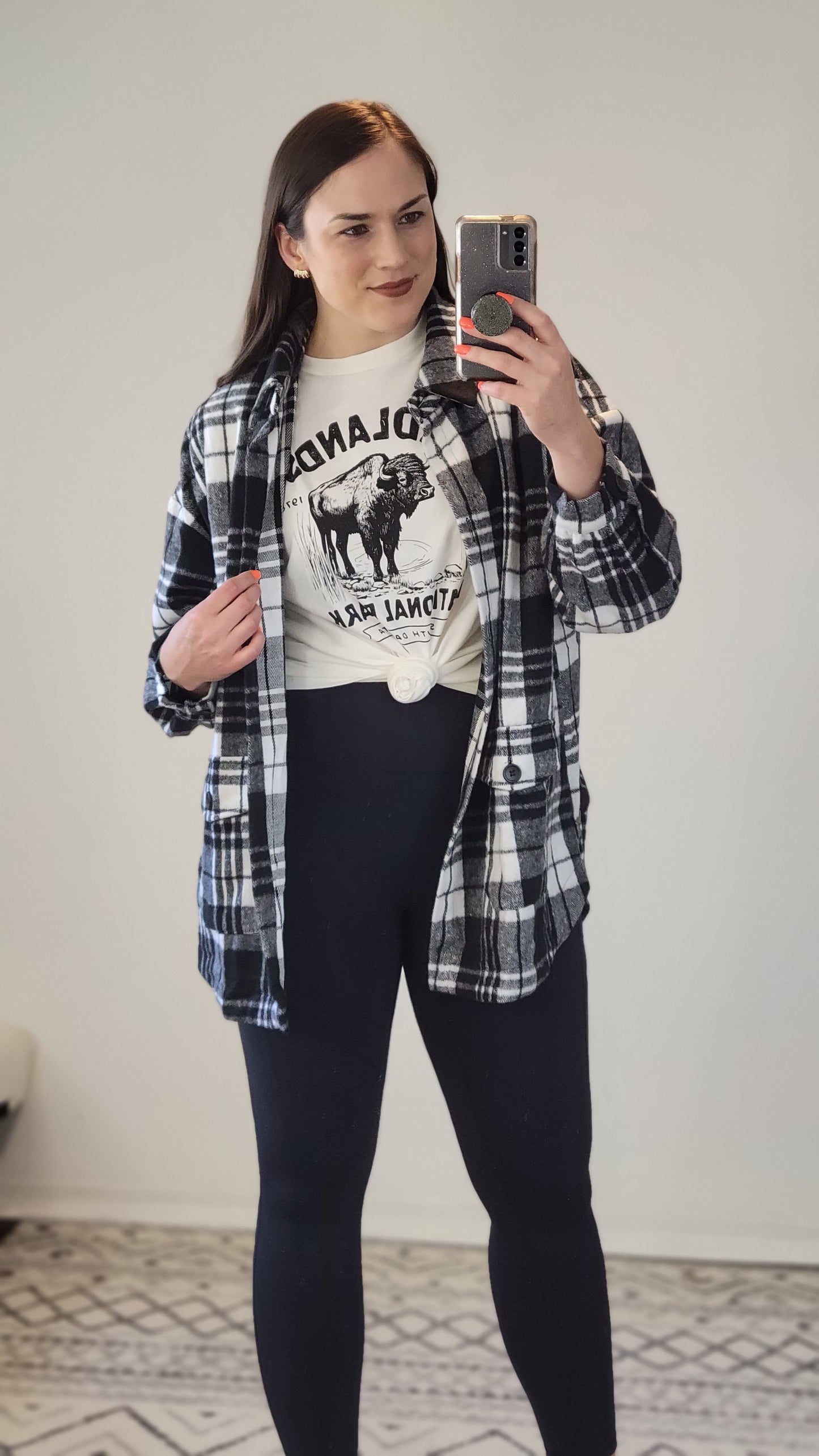 Cream Badlands Bison Graphic Tee "Amelia" (S)