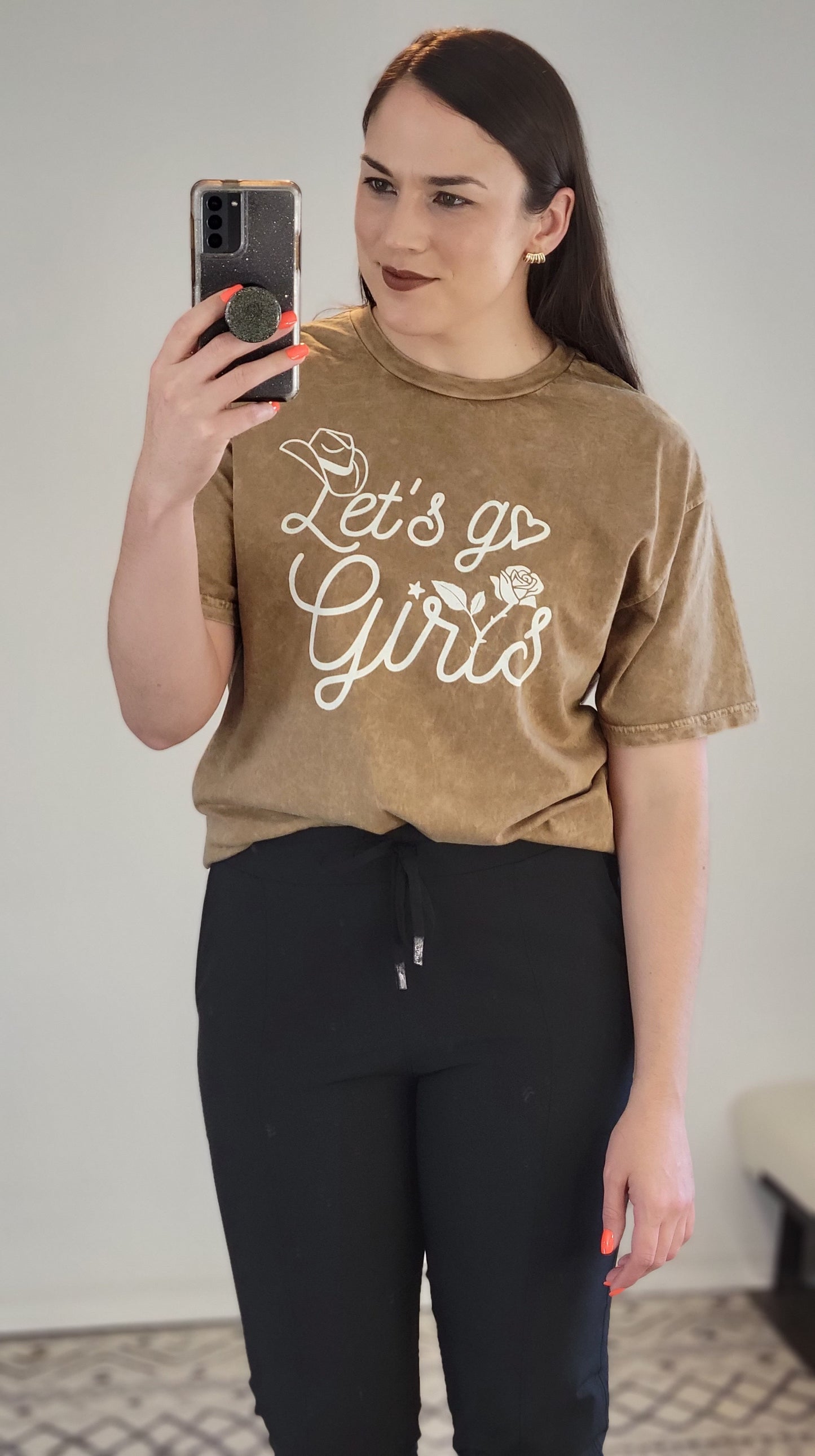 Toast Mineral Wash Let’s Go Girls Graphic Tee "Jo"