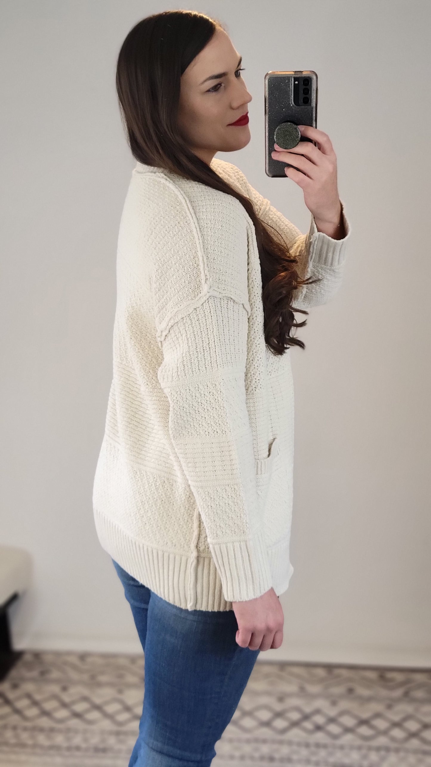 Oatmeal Perfect Knit Cardigan with Pockets "Lillie"