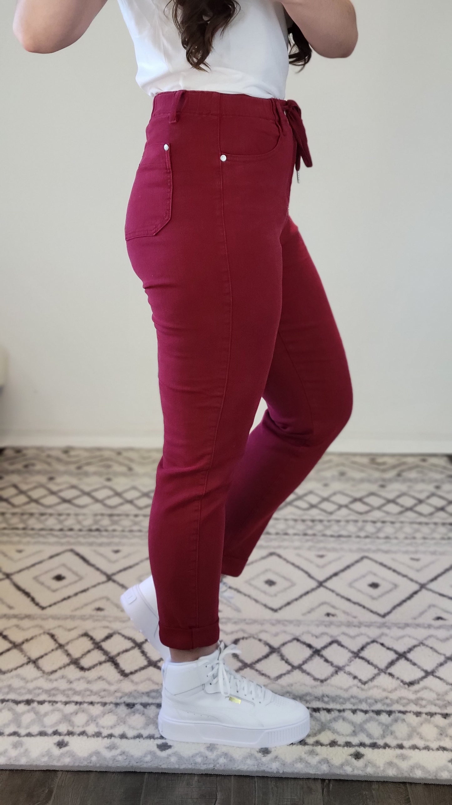 Judy Blue Scarlet High Rise Denim Jogger "Buffy"