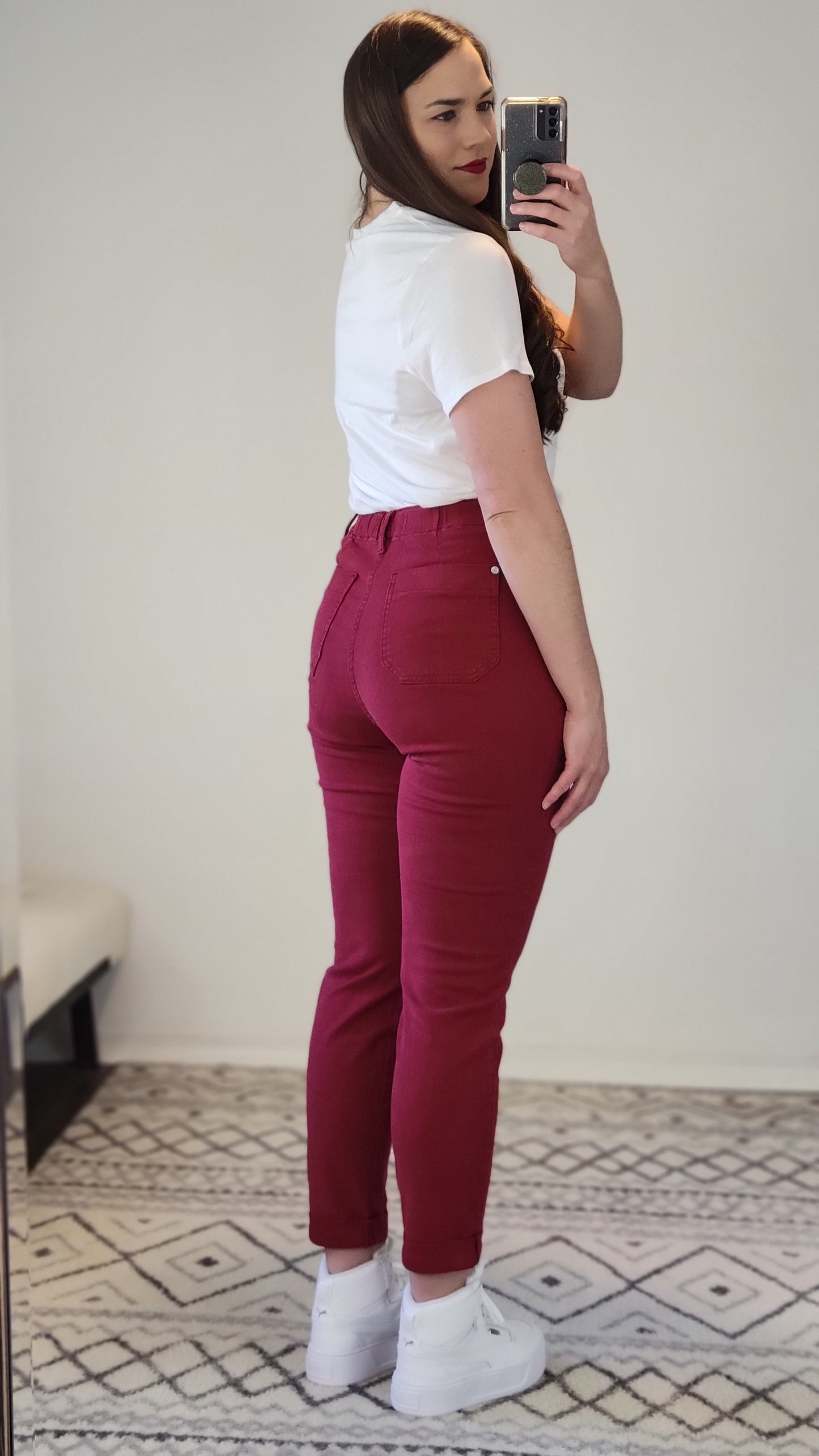 Judy Blue Scarlet High Rise Denim Jogger "Buffy"
