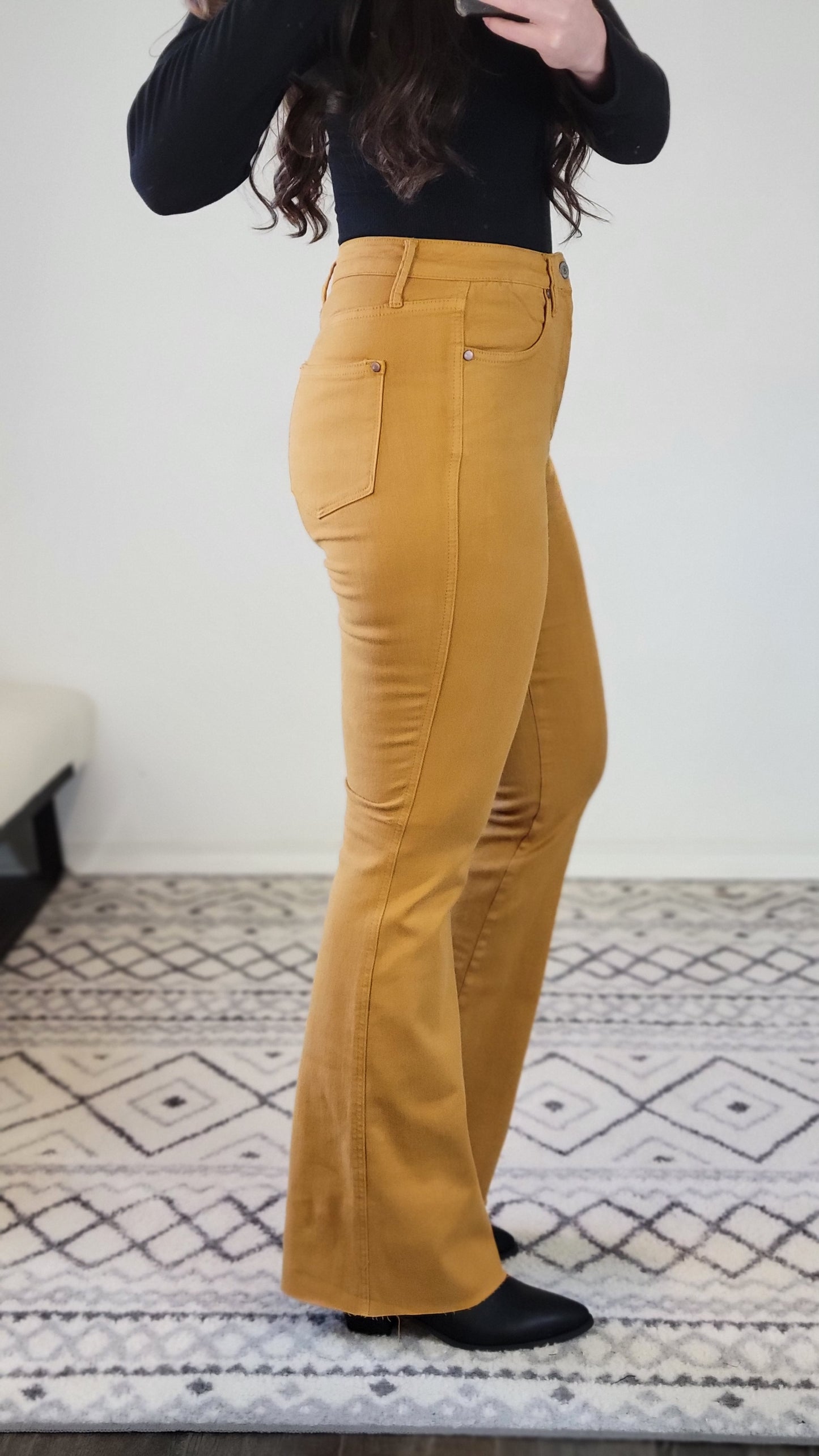 Marigold Judy Blue High Waist Tummy Control Flare "Gracie"