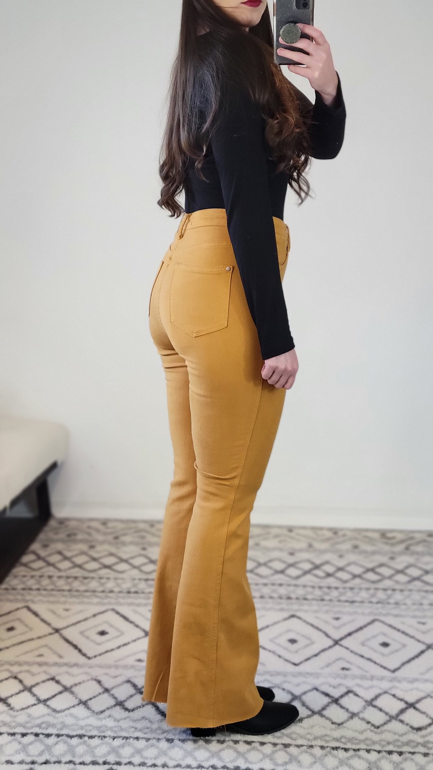 Marigold Judy Blue High Waist Tummy Control Flare "Gracie"