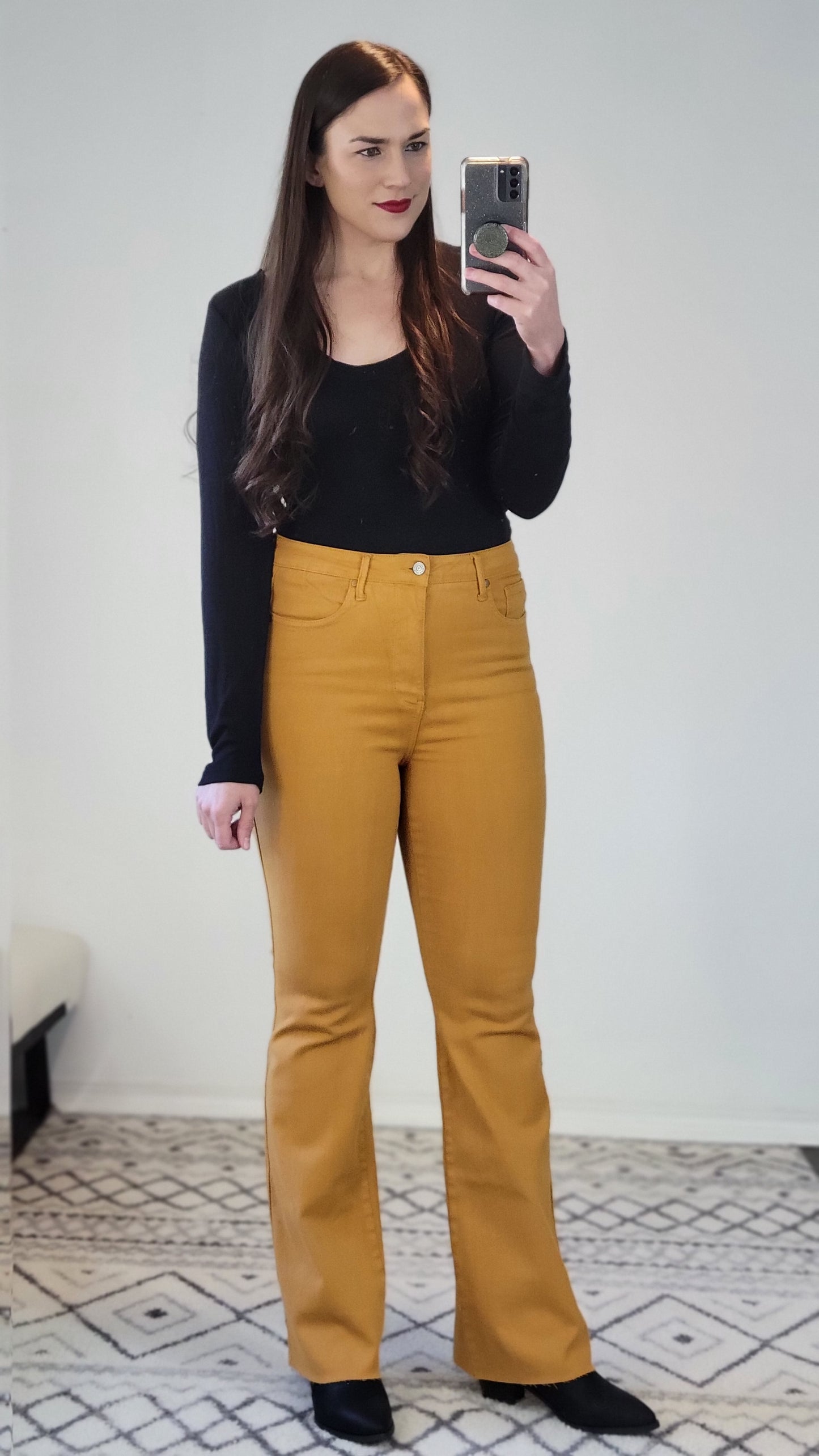 Marigold Judy Blue High Waist Tummy Control Flare "Gracie"