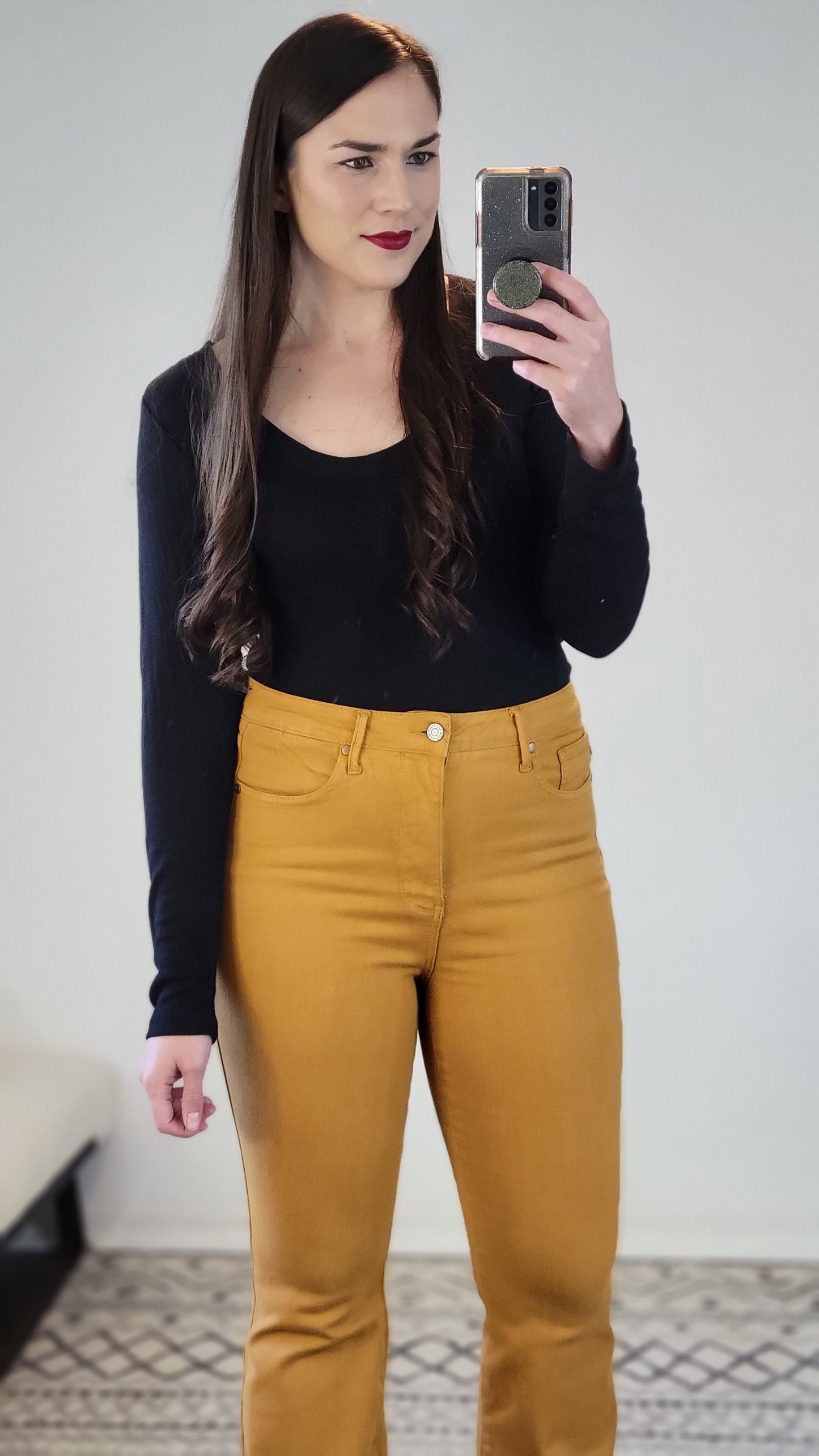 Marigold Judy Blue High Waist Tummy Control Flare "Gracie"