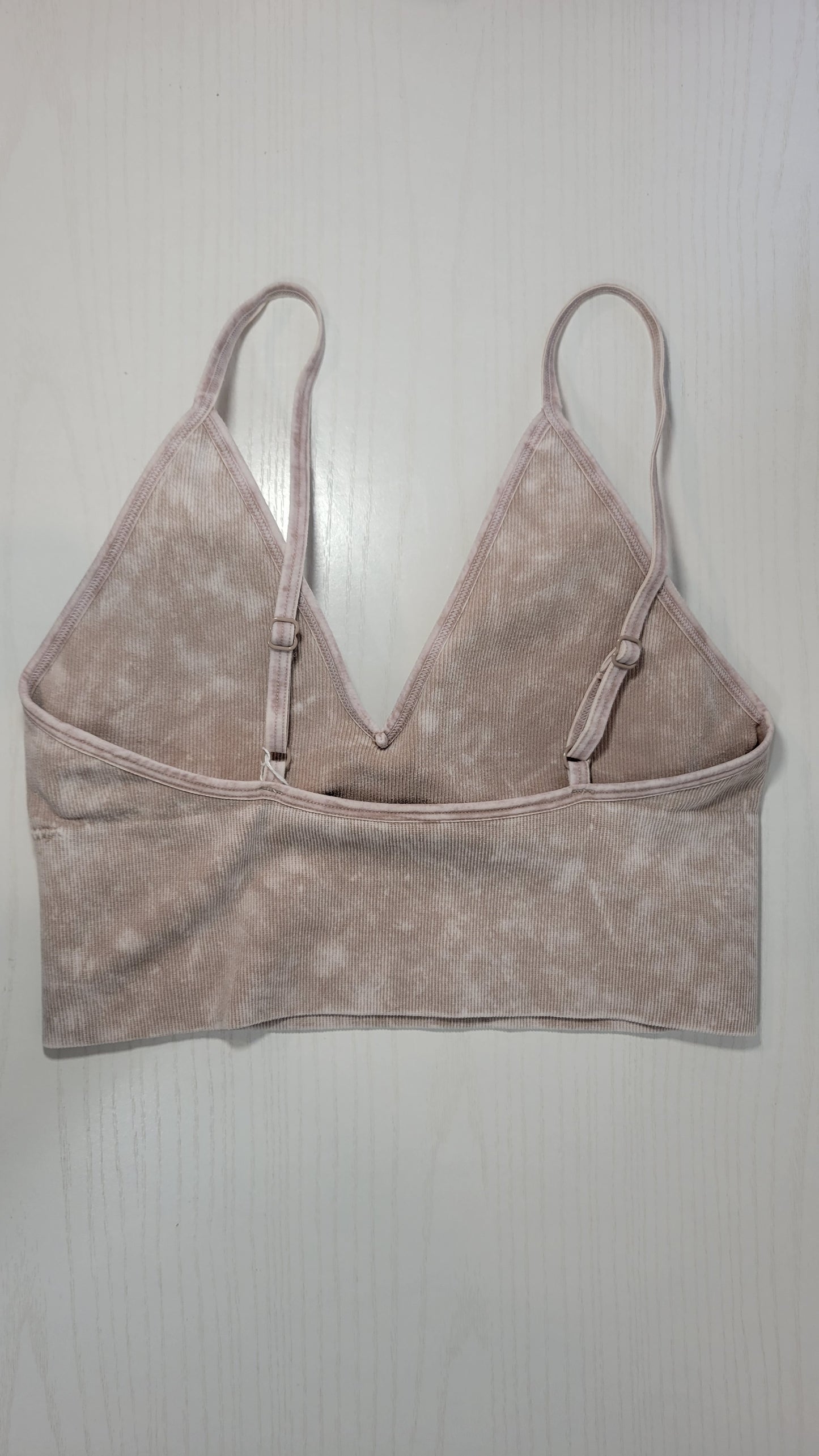 Light Mocha Acid Wash Bralette “Janice”