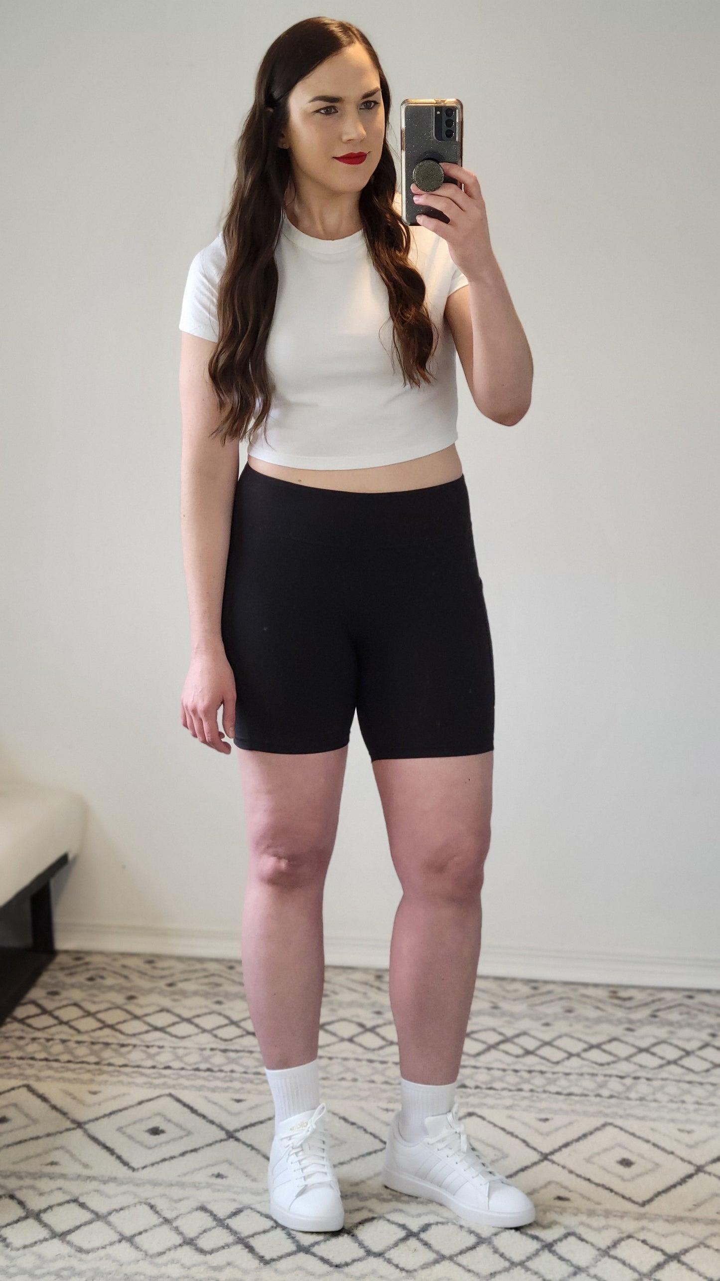 Black Buttersoft High Rise Biker Shorts 6" with Pockets “Jill” (S)