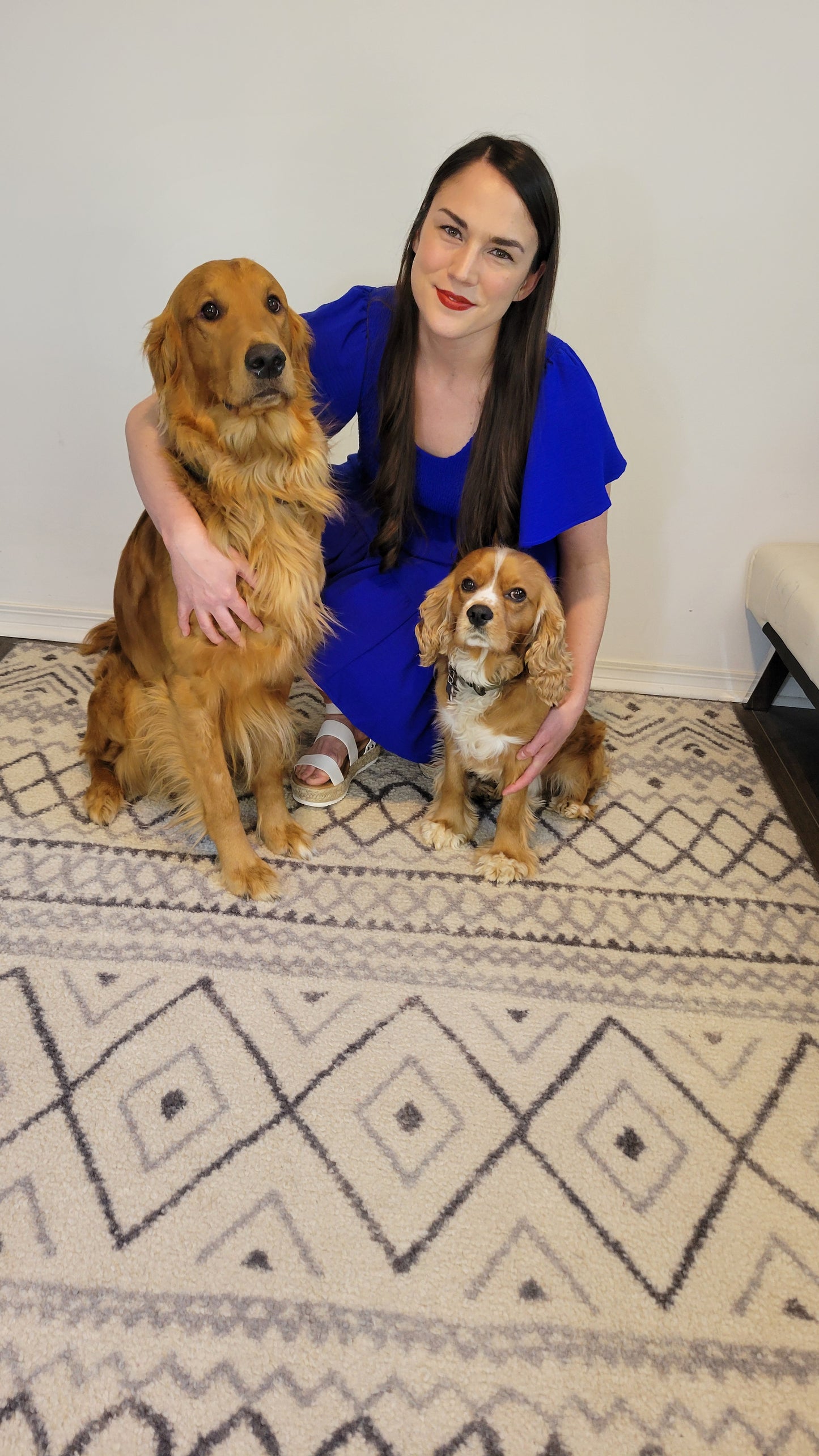 Royal Blue Mini Dress with Pockets “Annabelle” (S)