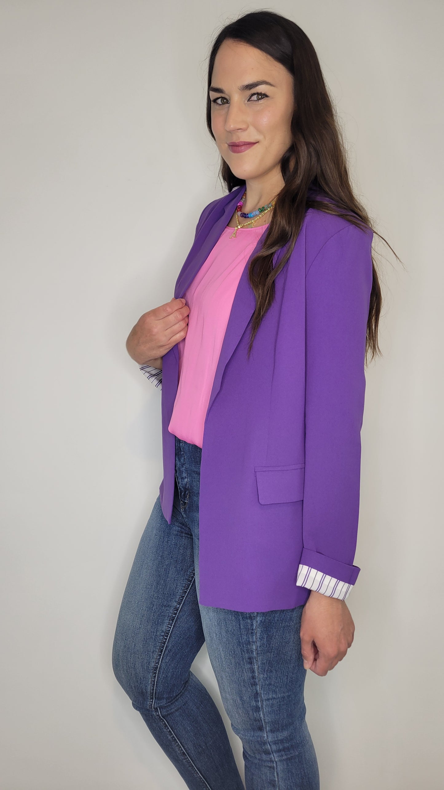Purple 'Queen' Classic Blazer “Jasmine”
