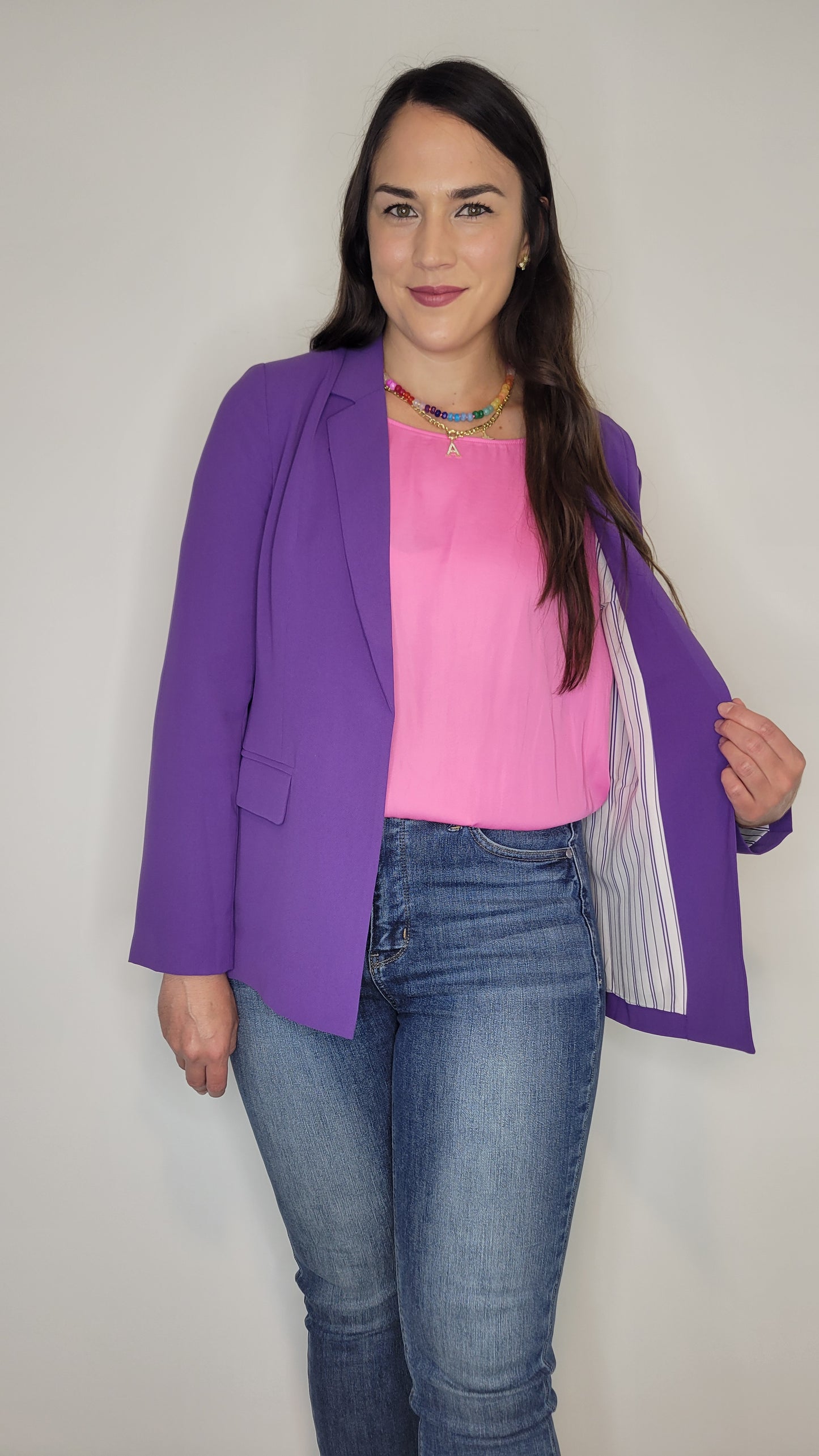 Purple 'Queen' Classic Blazer “Jasmine”