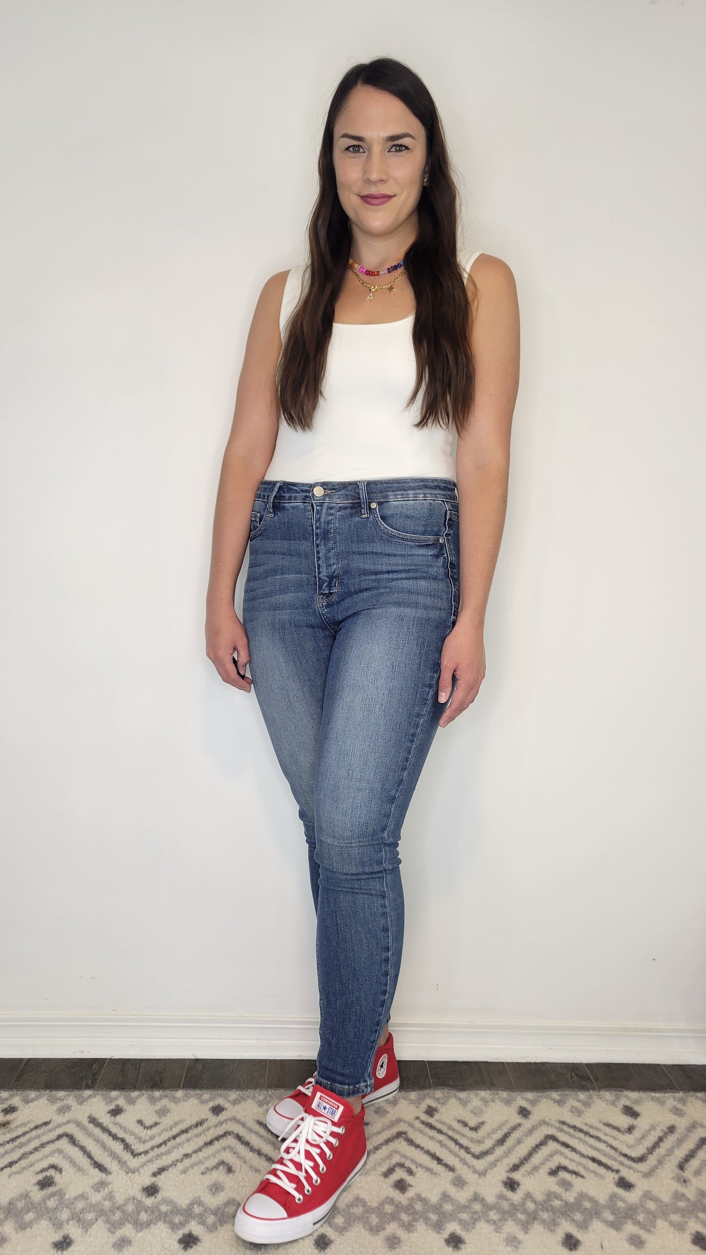 Judy Blue Tummy Control High Rise Medium Wash Classic Skinny “Elsa”