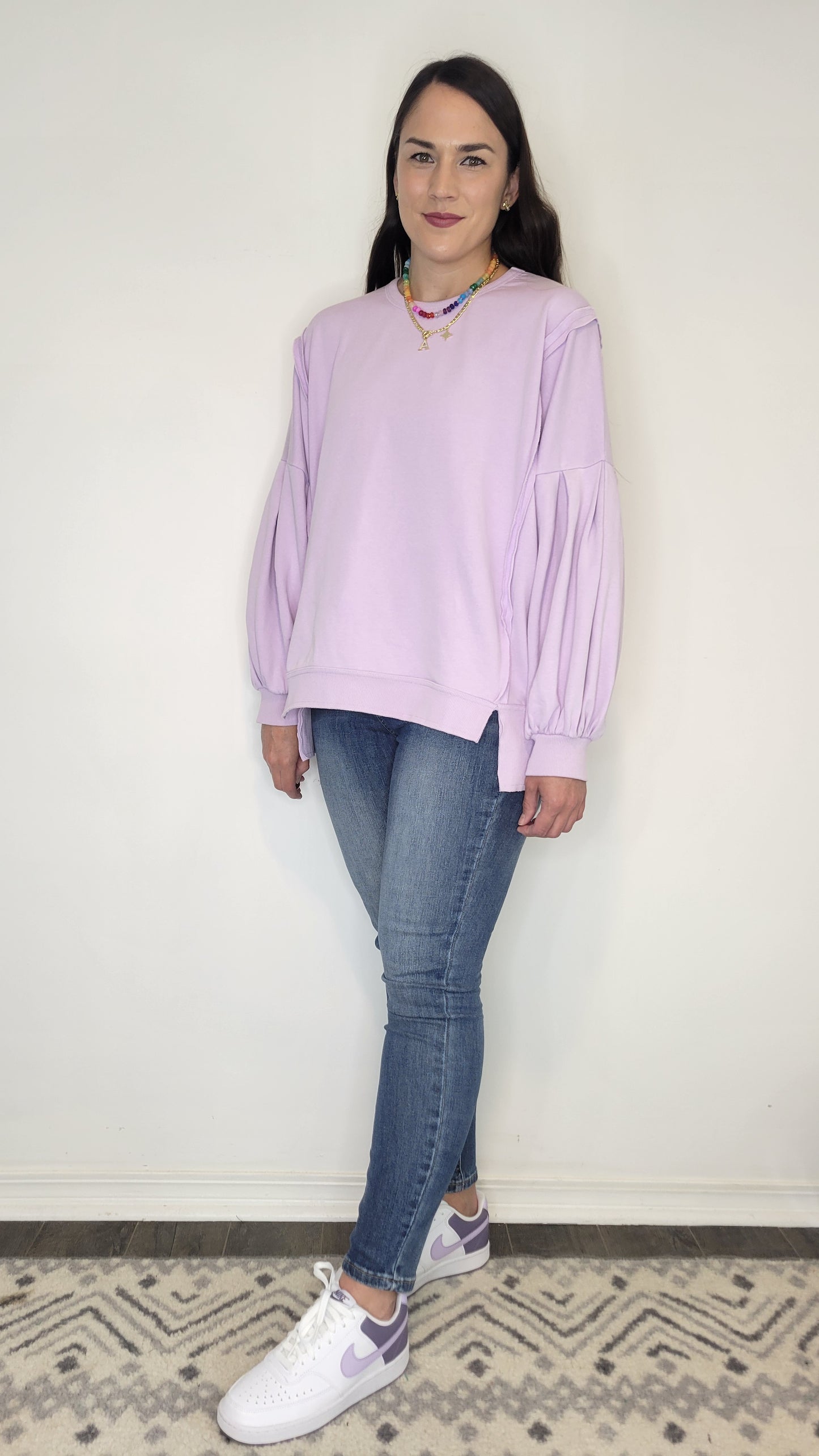 Lavender Oversize Sweatshirt “Ariel”