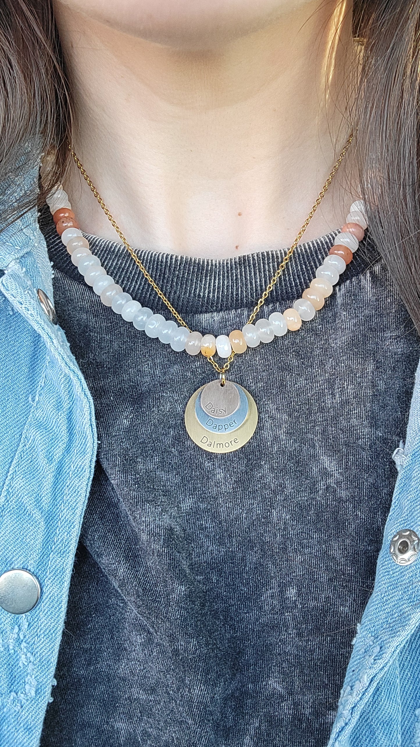 Nude Gemstone Necklace