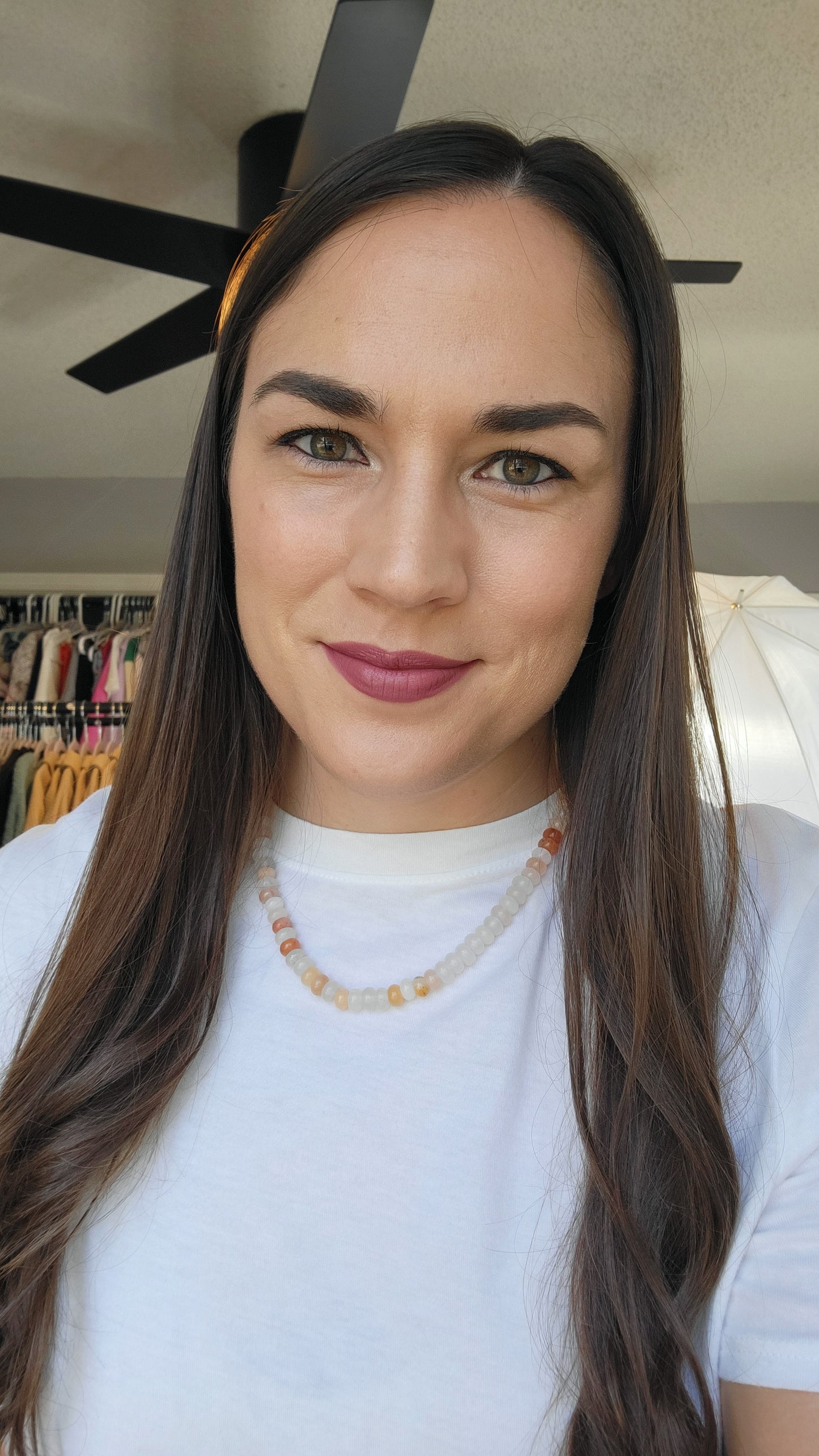 Nude Gemstone Necklace