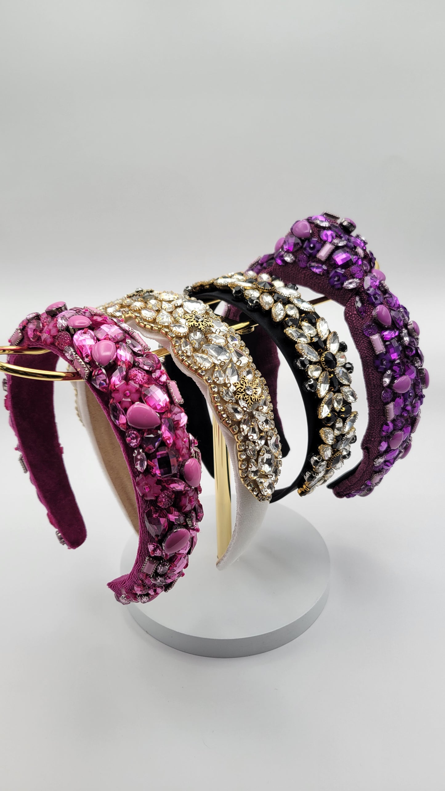 Cream Bejeweled Headband