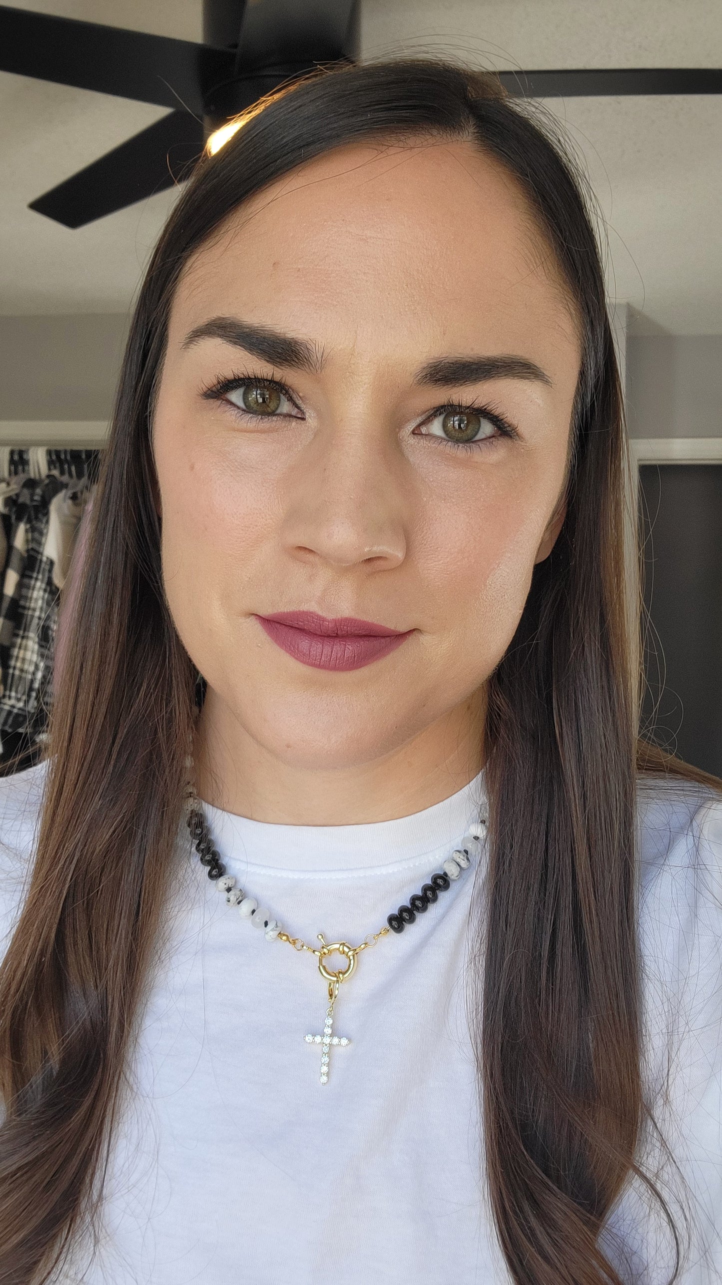 Gold Crystal Cross Charm *Restock*