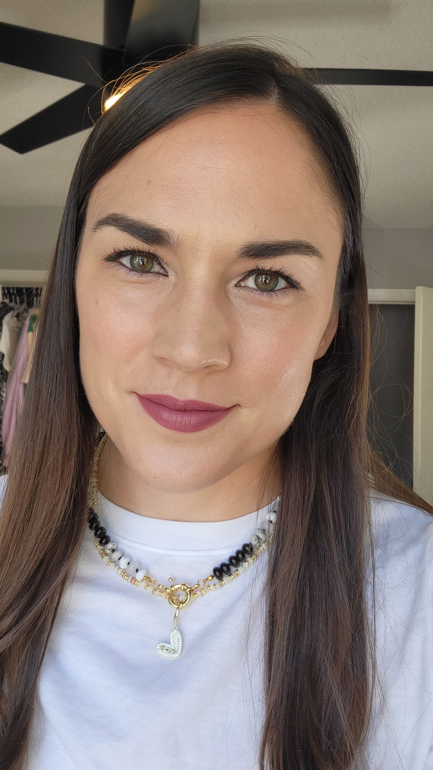 Gold Crystal Heart Charm *Restock