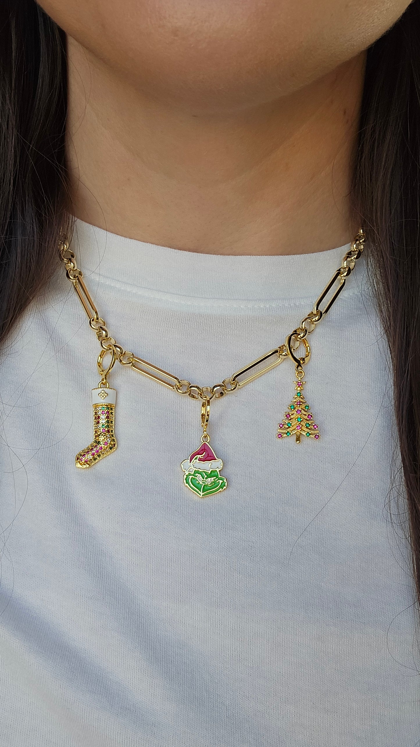 Christmas Tree Gold Charm