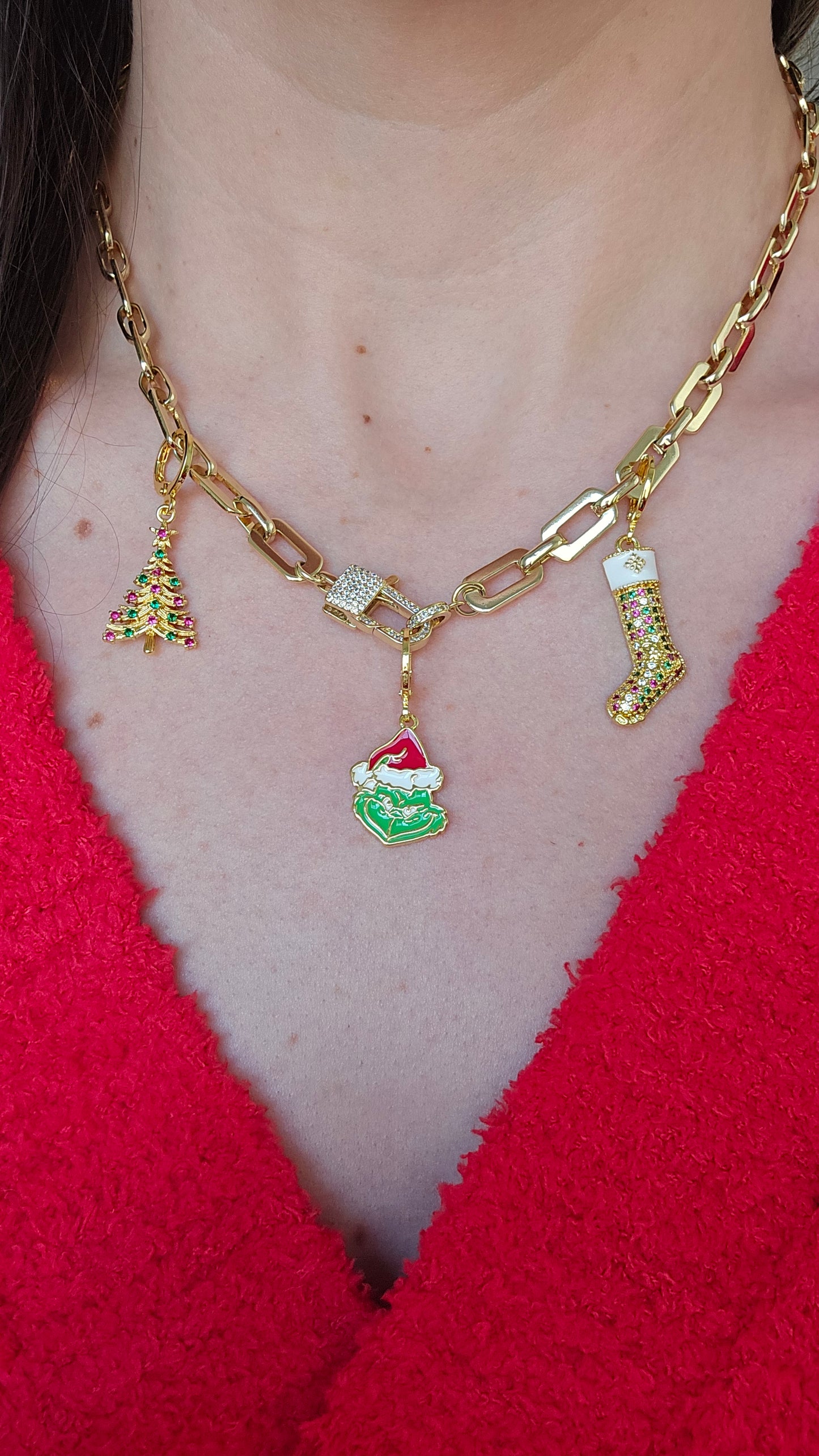 Christmas Tree Gold Charm