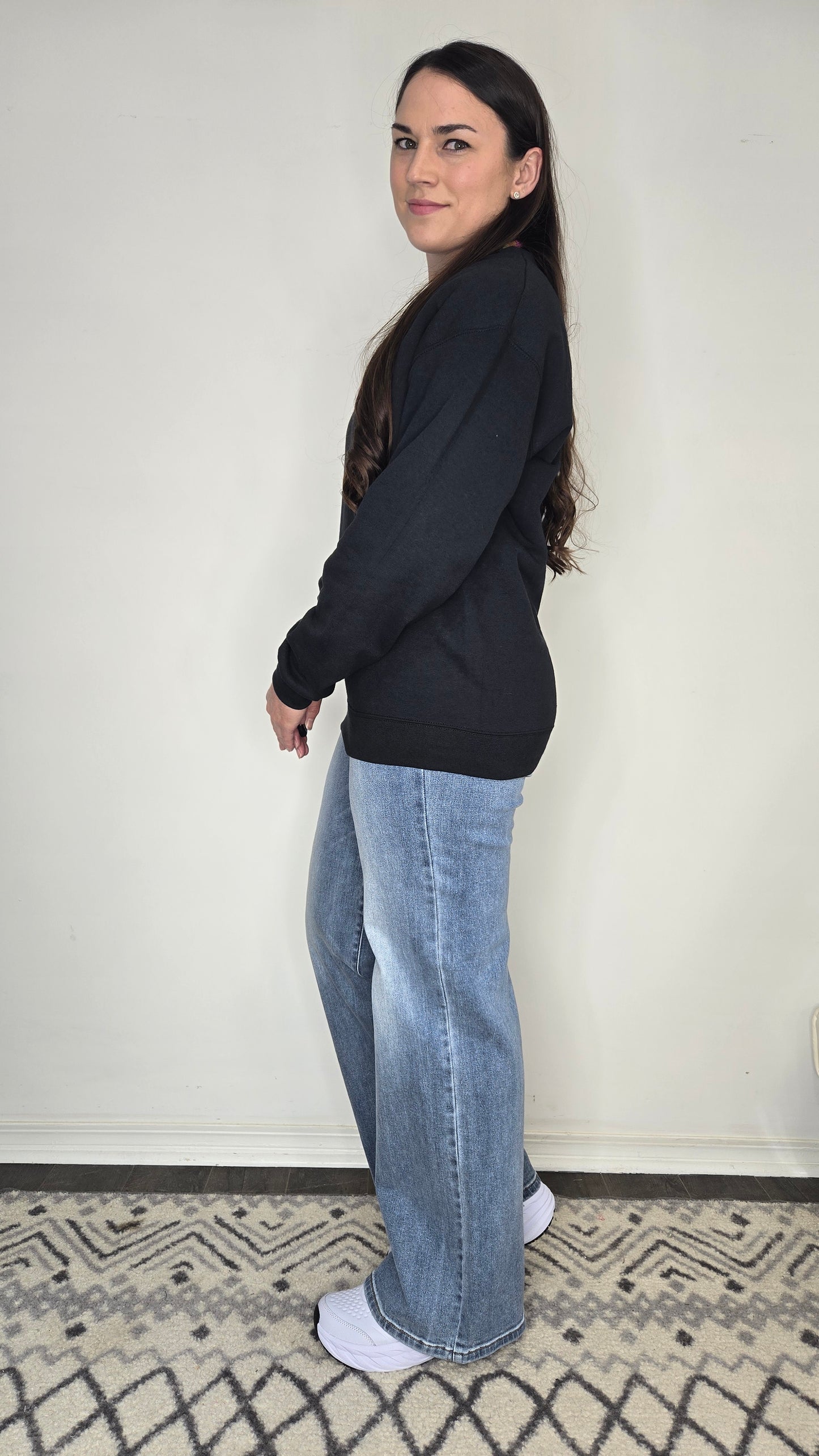 Overstimulated Colorful Embroidered Crewneck Sweatshirt "Iris"