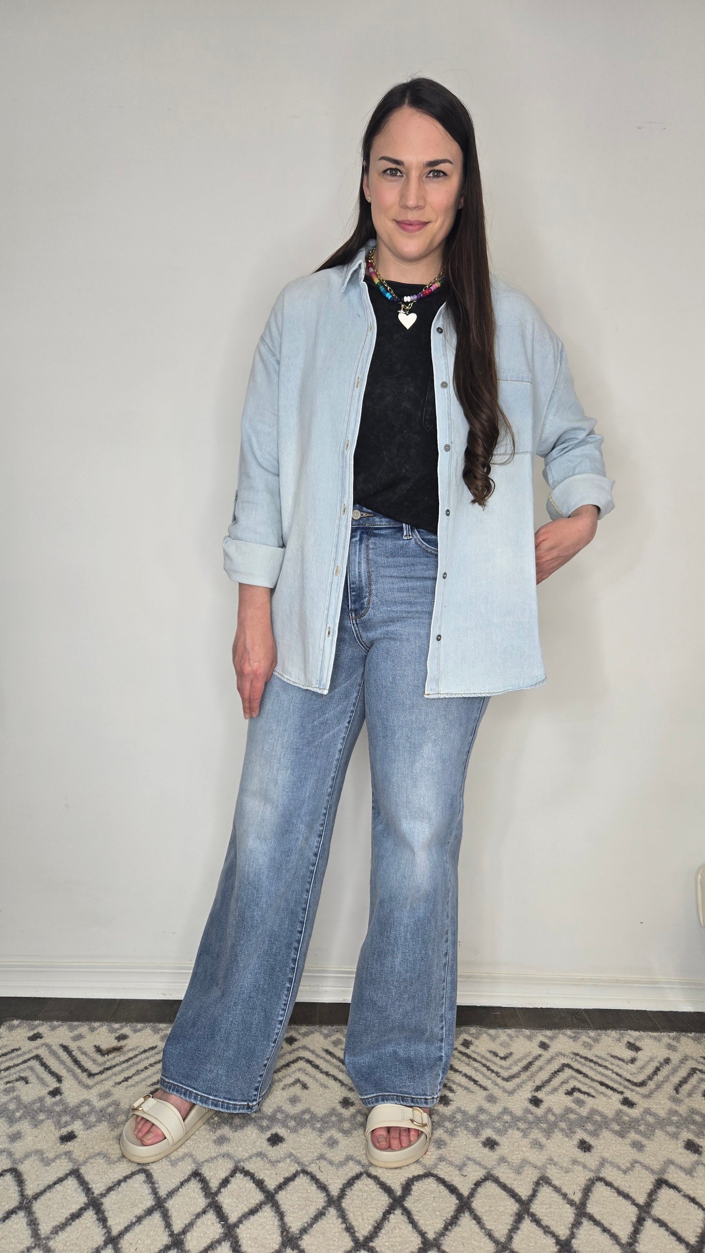 Black Acid Wash Terry Lounge Set "Lennon"