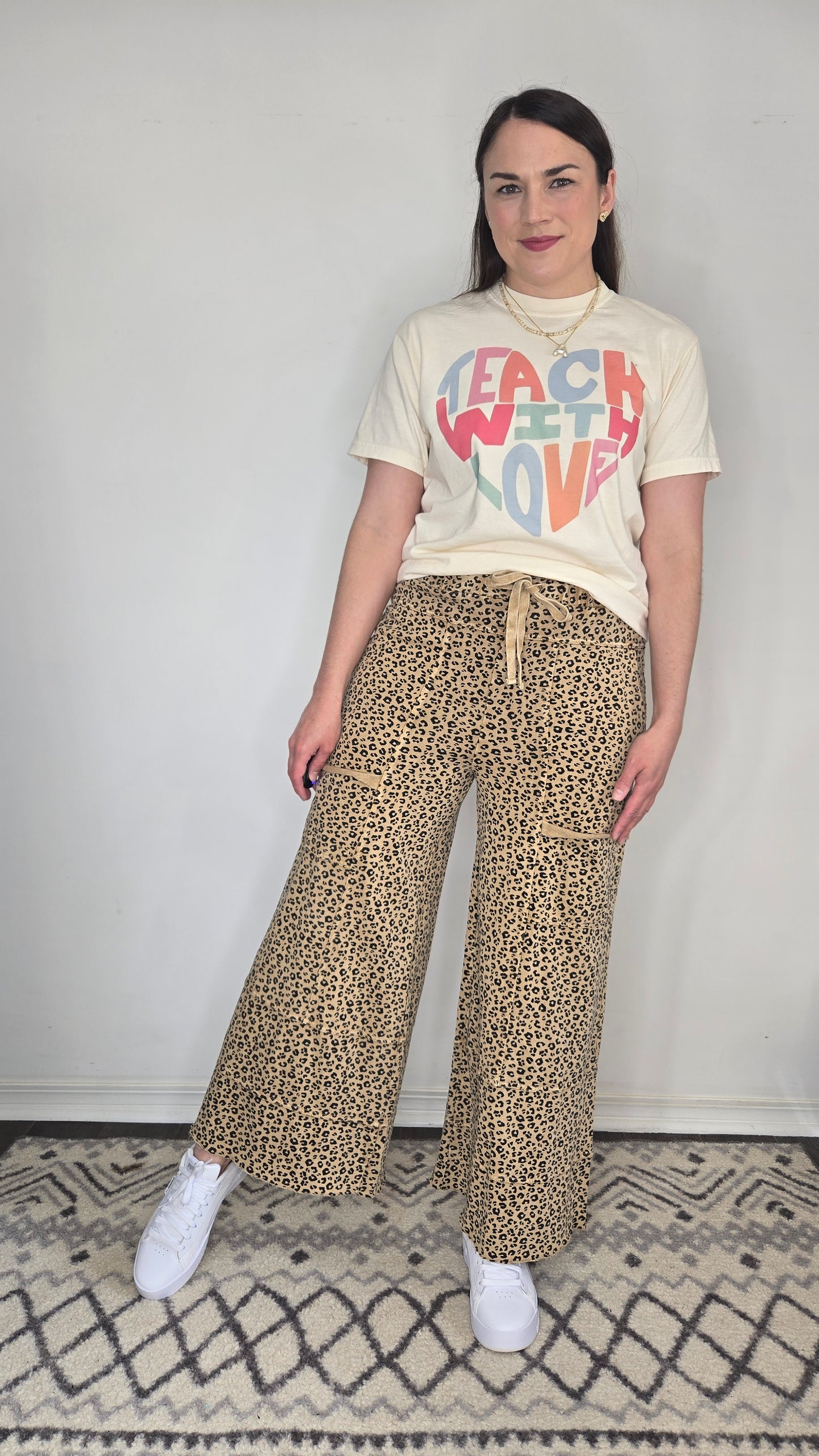 Teach With Love Heart Graphic Tee "Val"