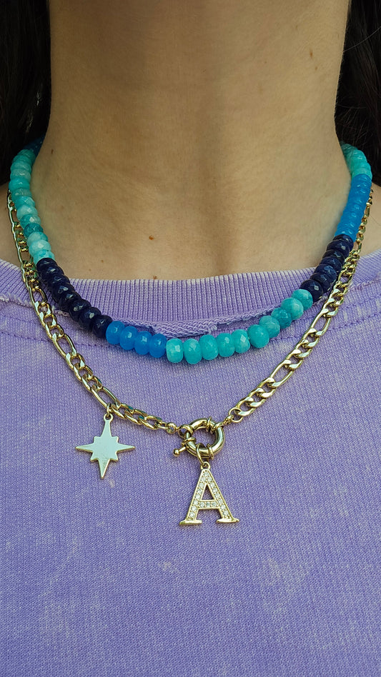 Blue Gemstone Necklace