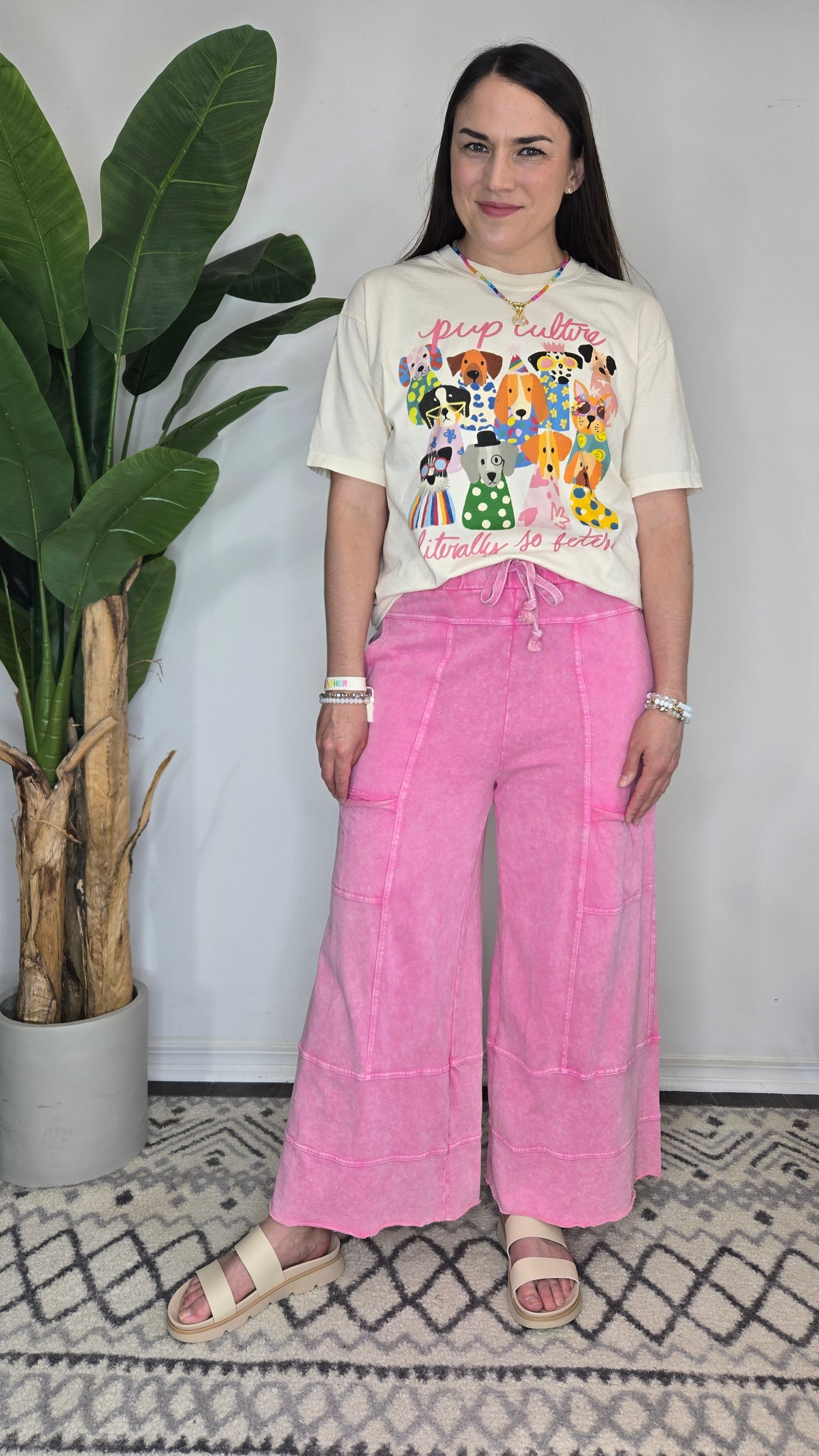 Literally So Fetch Colorful Dog Graphic Tee "Dally"