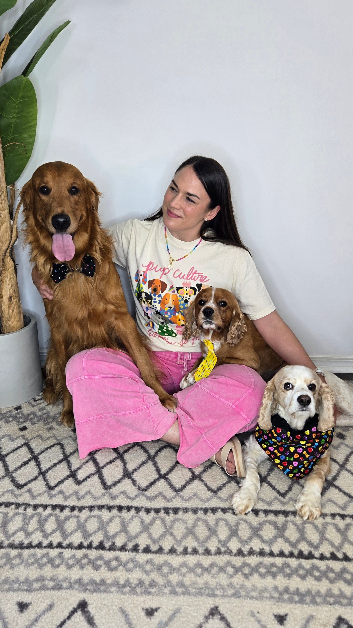 Literally So Fetch Colorful Dog Graphic Tee "Dally"