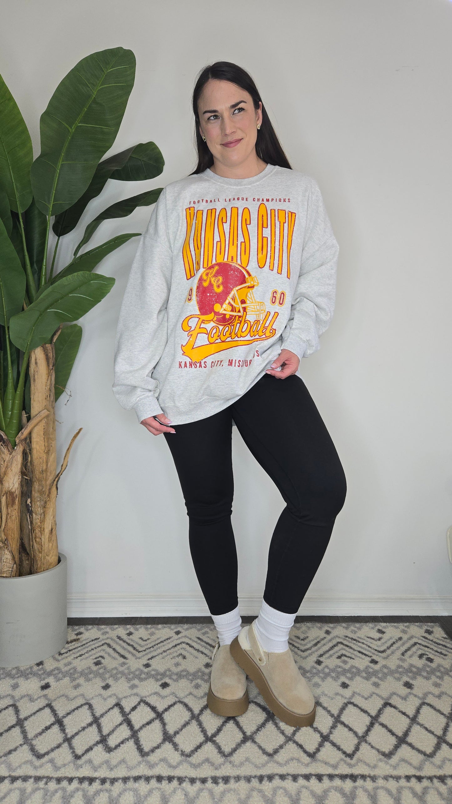 Kansas City Oversize Football Sweatshirt "Kacie"