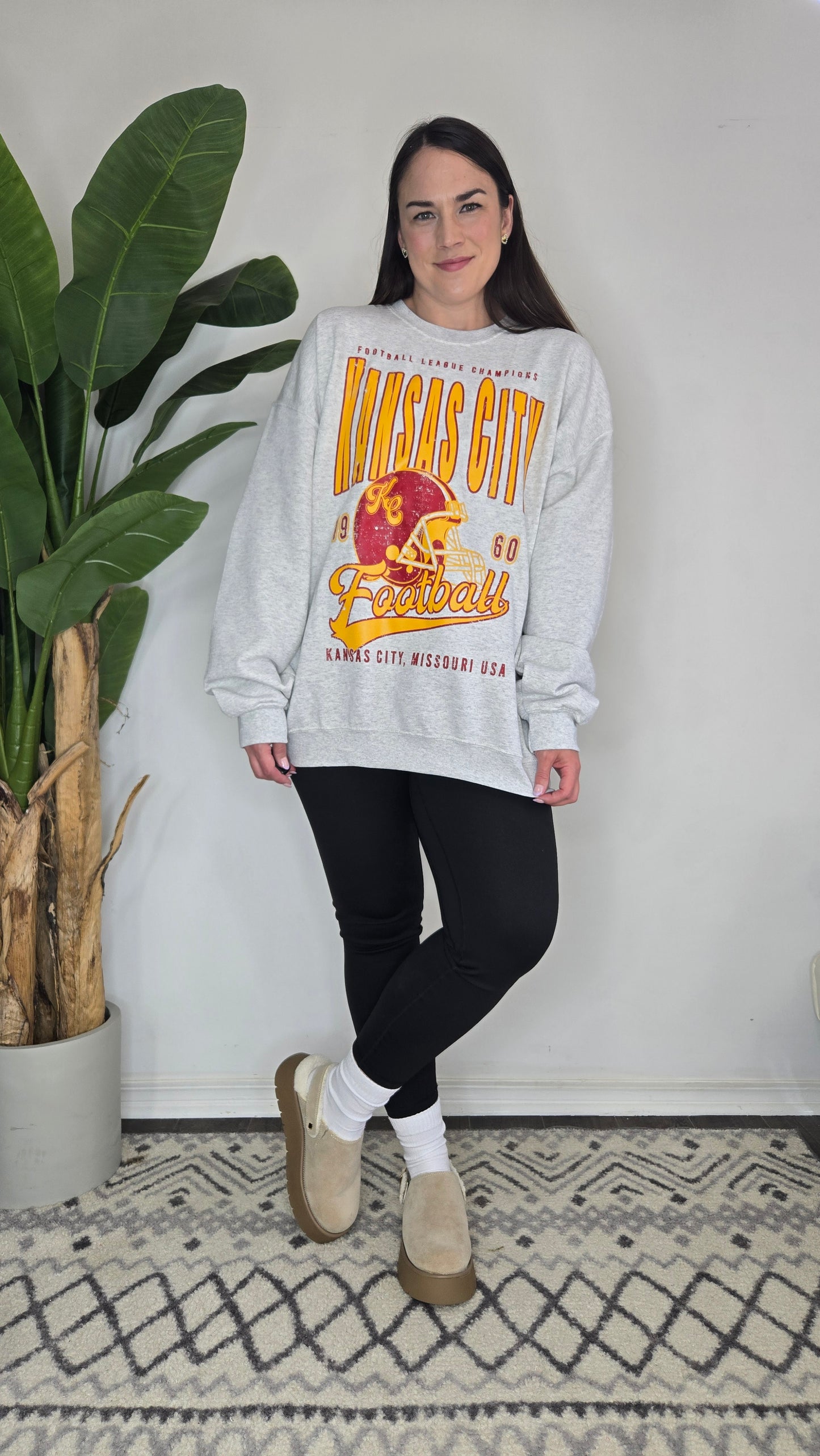 Kansas City Oversize Football Sweatshirt "Kacie"