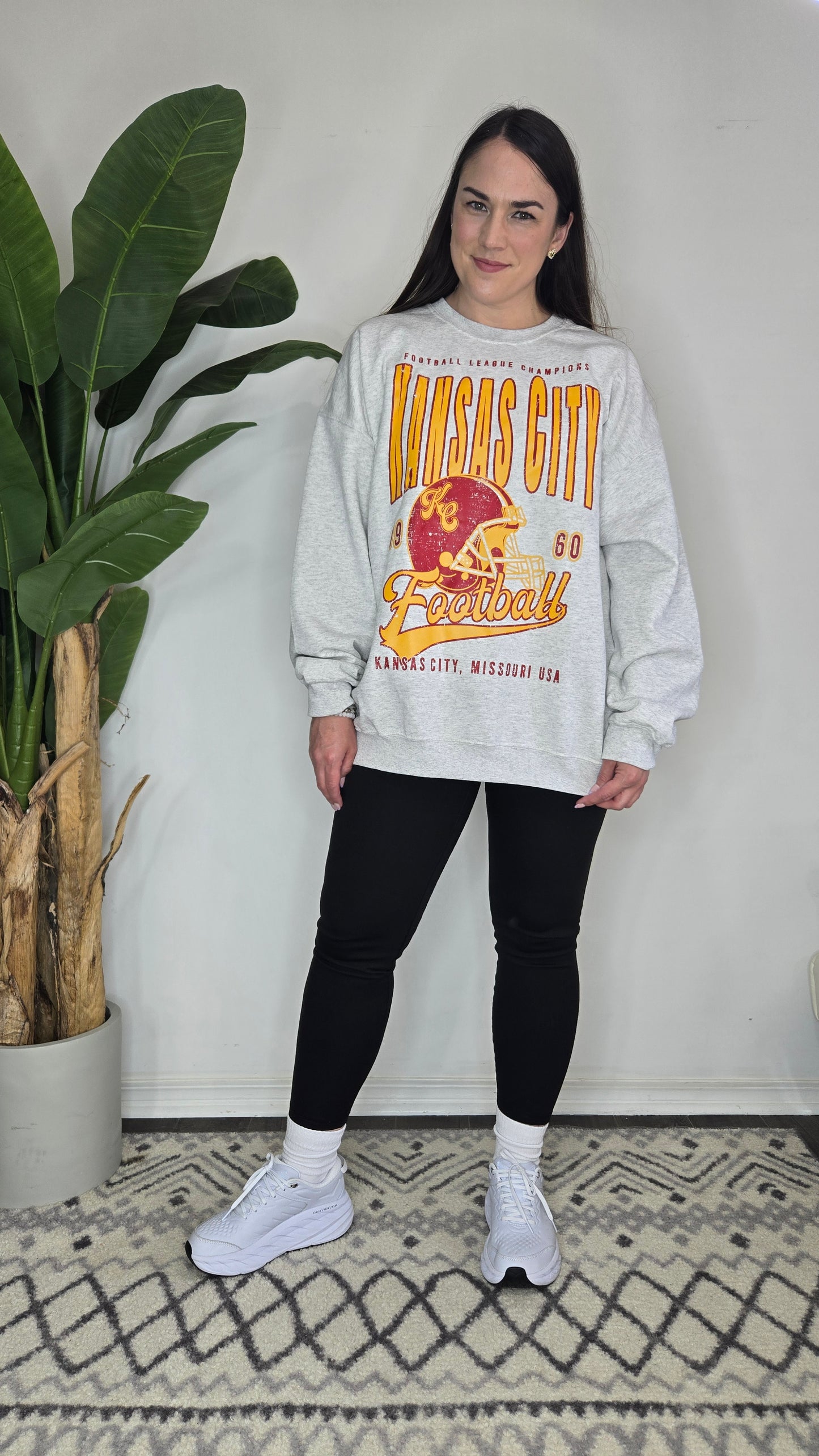 Kansas City Oversize Football Sweatshirt "Kacie"