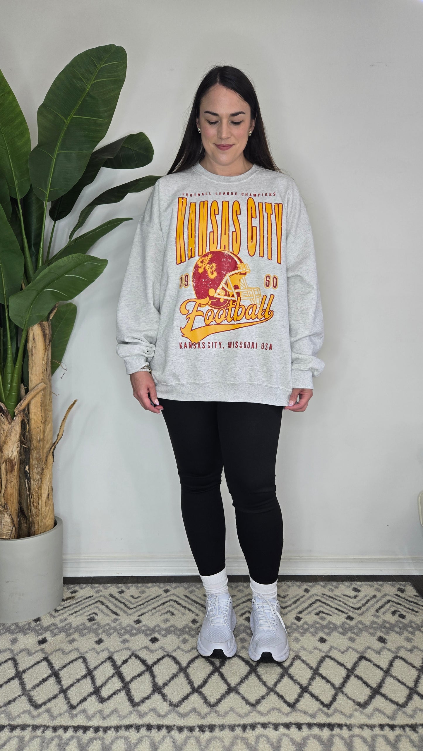 Kansas City Oversize Football Sweatshirt "Kacie"