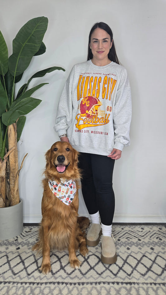 Kansas City Oversize Football Sweatshirt "Kacie"