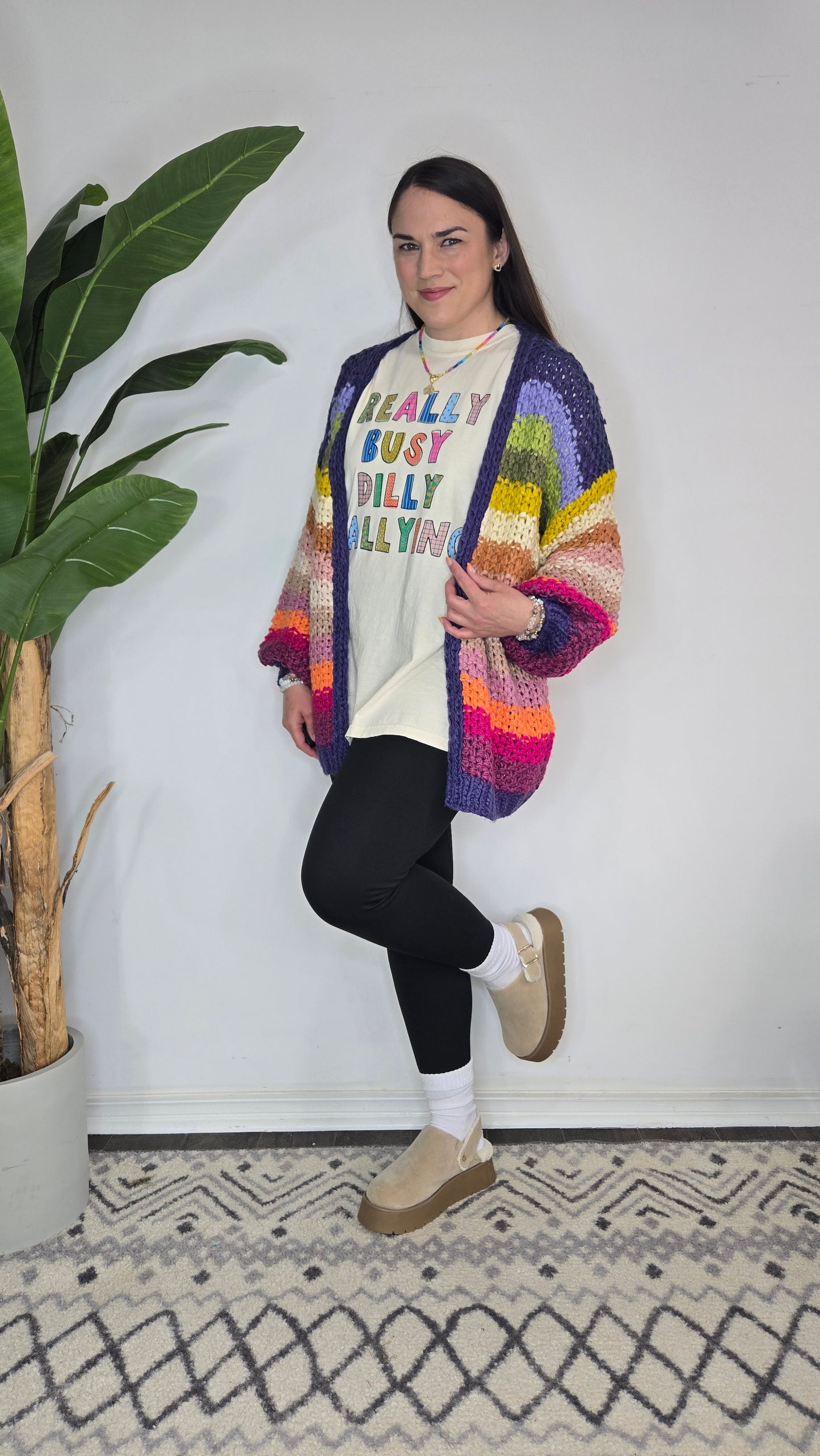 Cream Really Busy Dilly Dallying Graphic Tee "Dal"