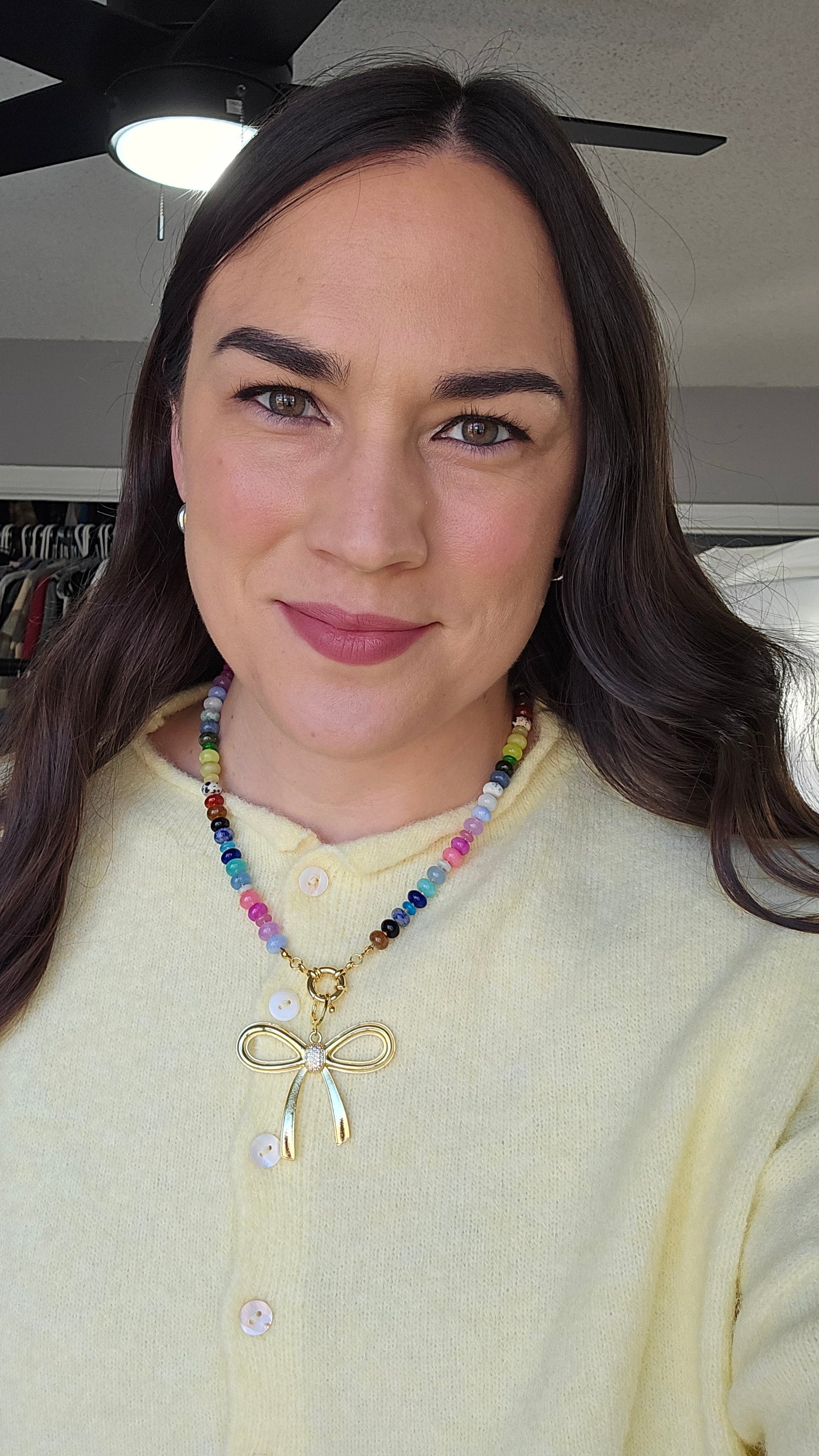 Oversized Bow Gold Charm