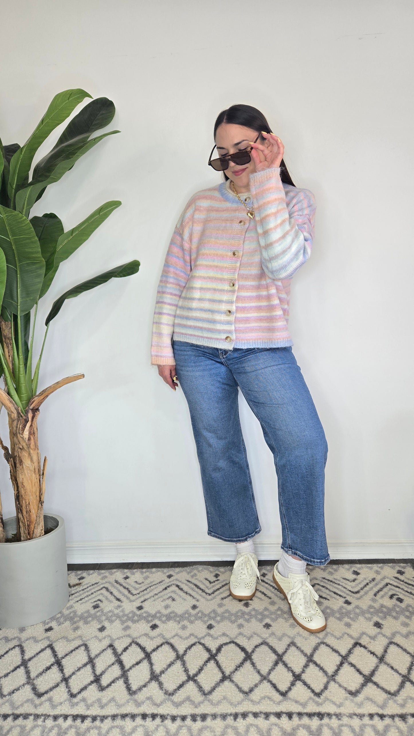 Avalon Pastel Stripe Cardigan