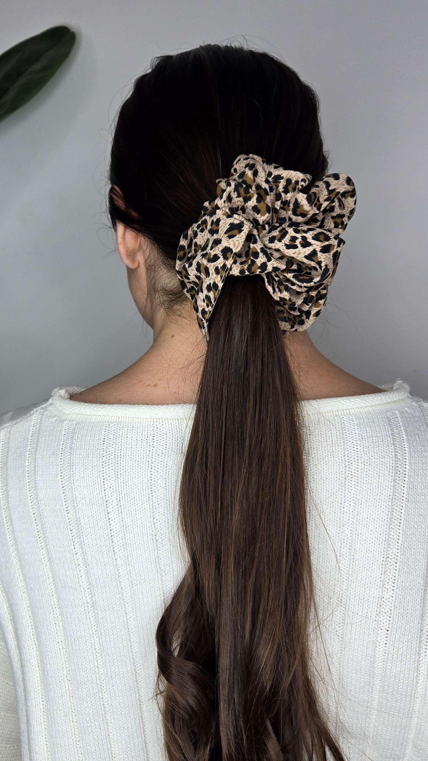 Leopard Jumbo Scrunchie