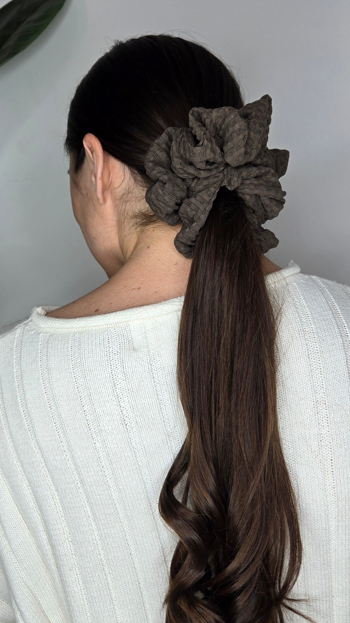 Espresso Jumbo Scrunchie