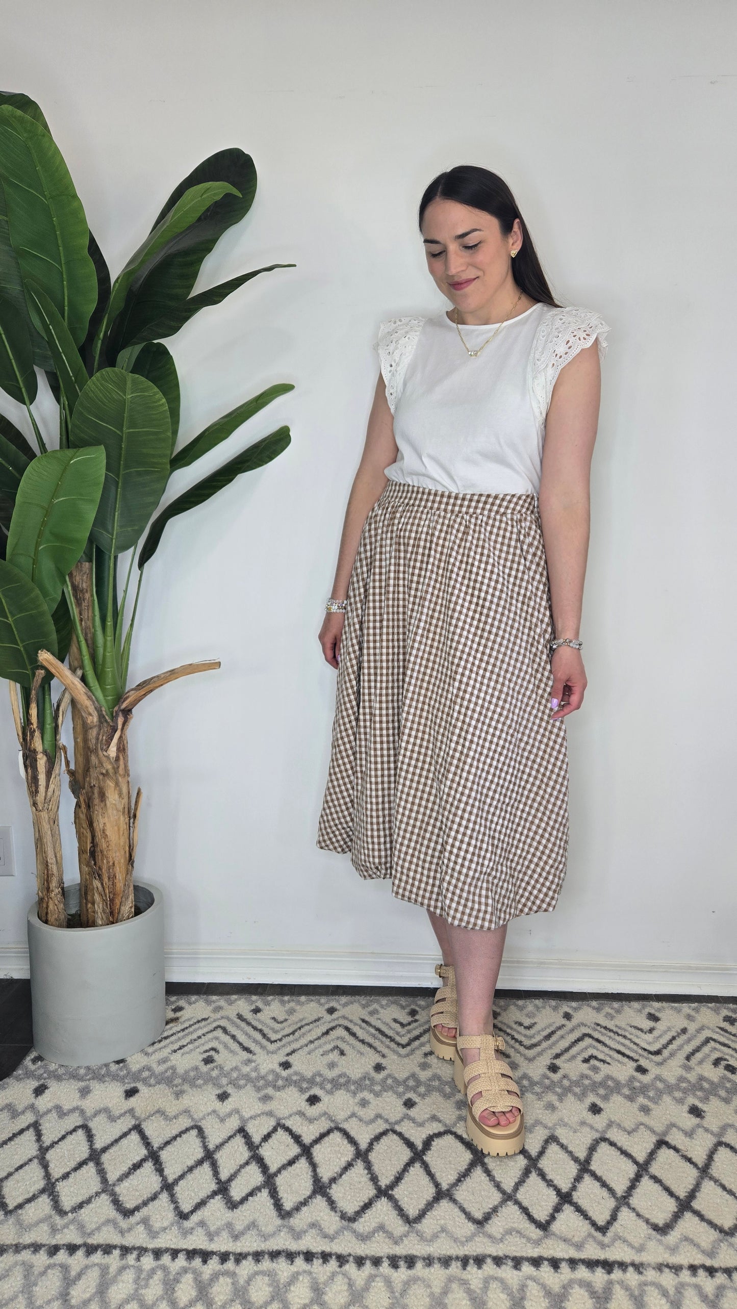 Sloane Gingham Skirt