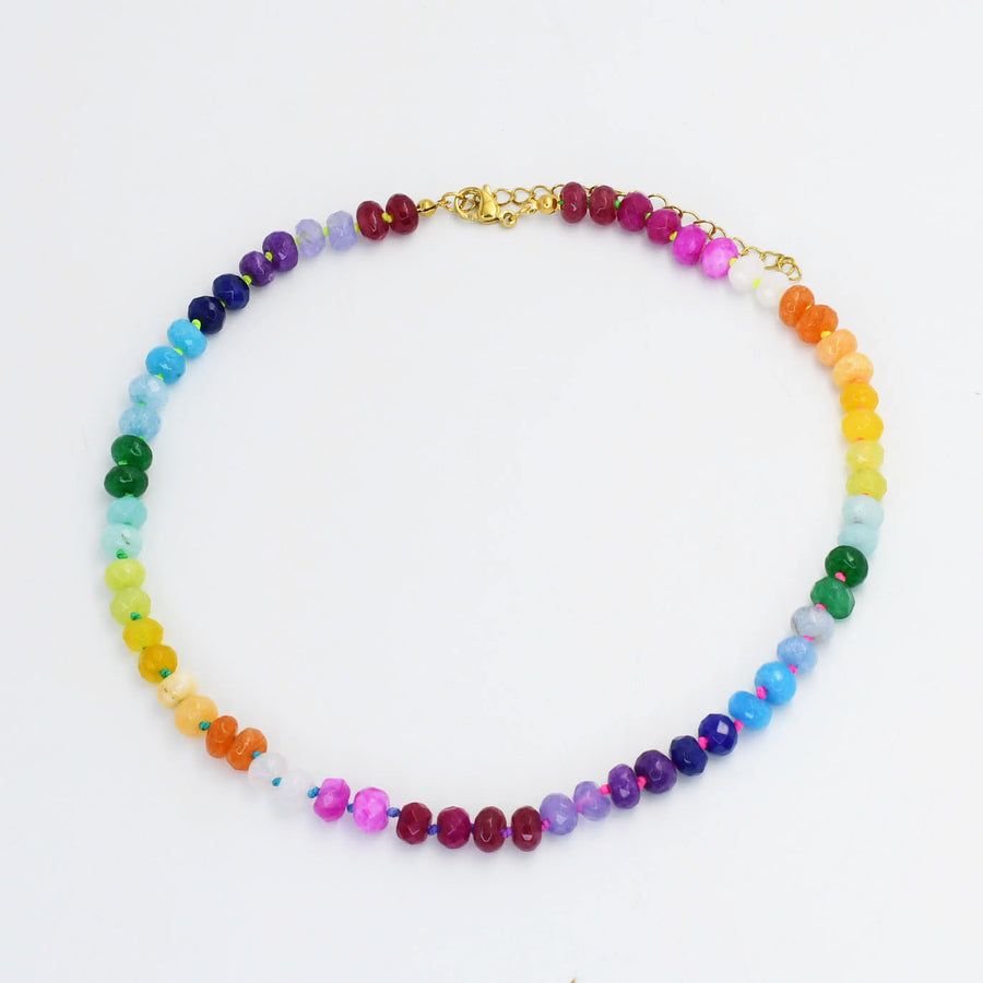 Sunrise Colorful Gemstone Necklace