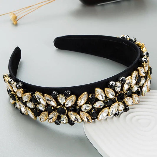 Black Bejeweled Headband